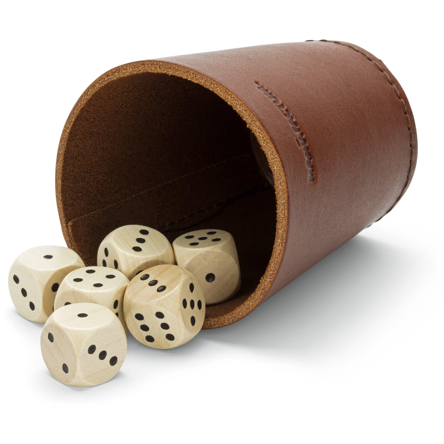Dice cup cowhide