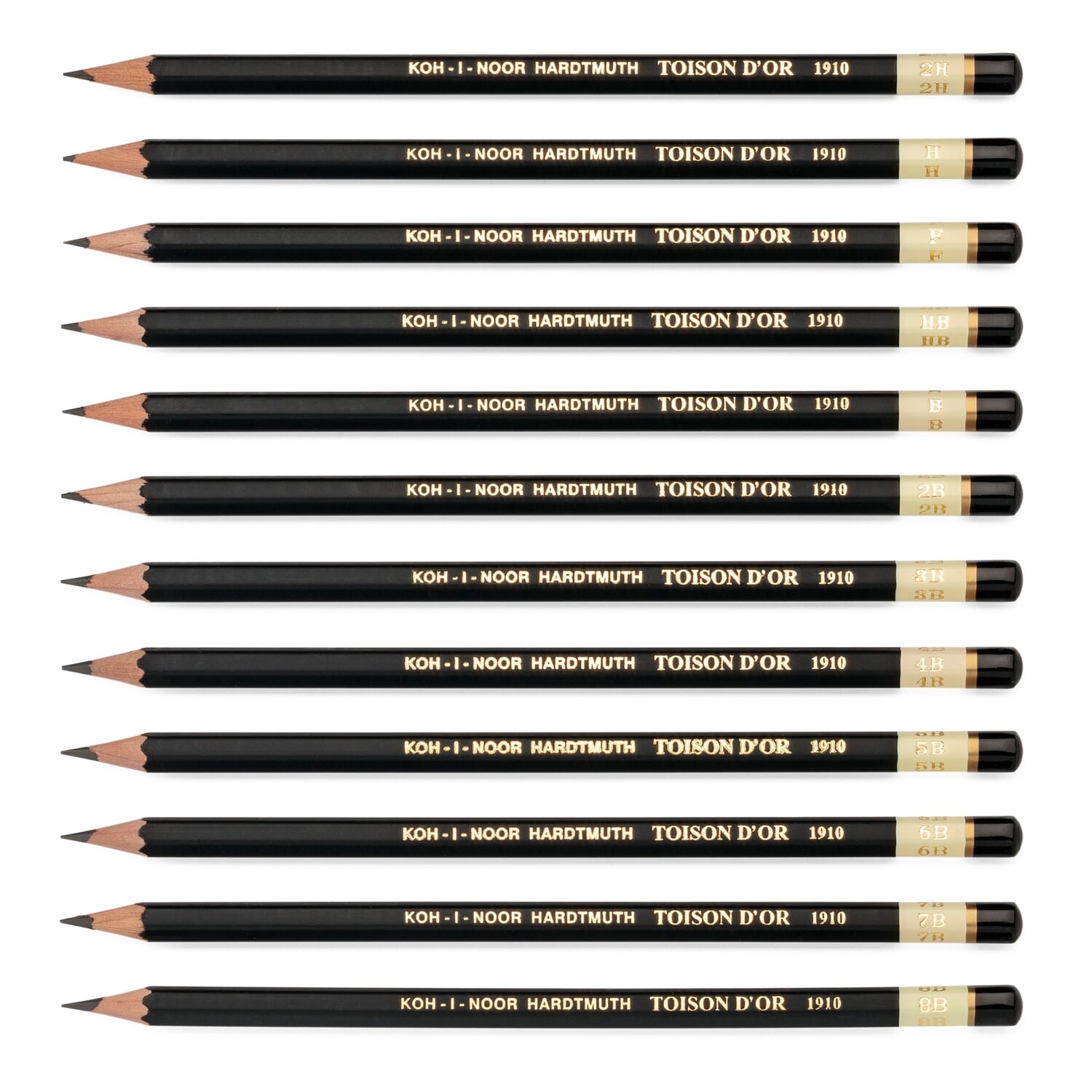 Pencils Toison d’Or assorted, 8B-2H