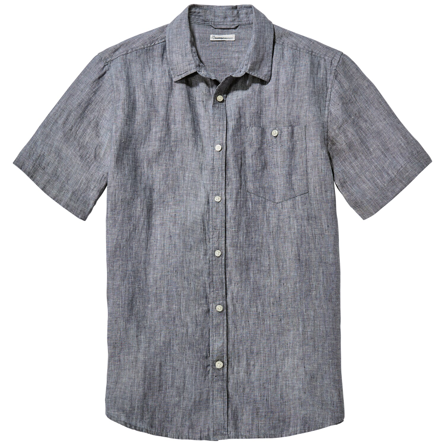 Men's half-sleeved linen shirt