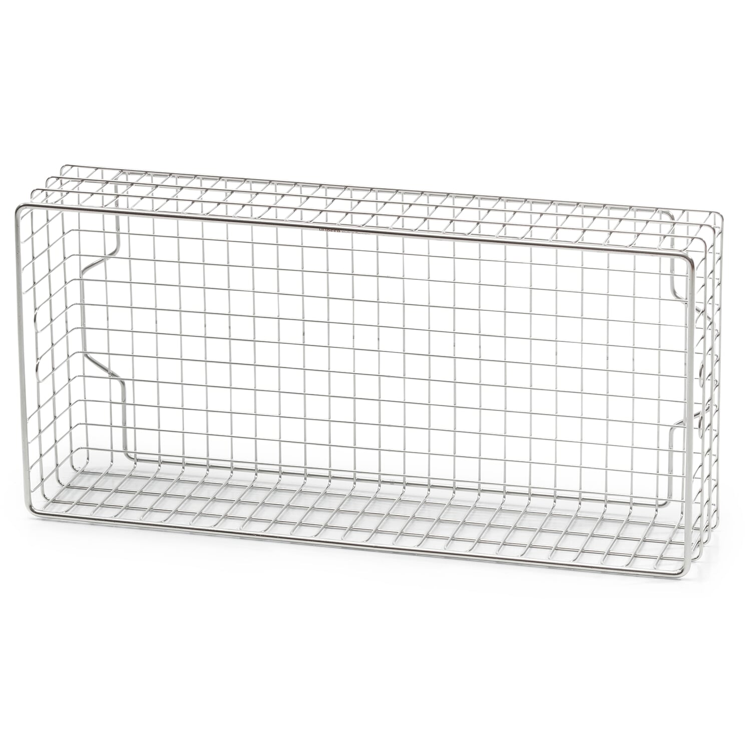 Mesh basket for Inox shelving system
