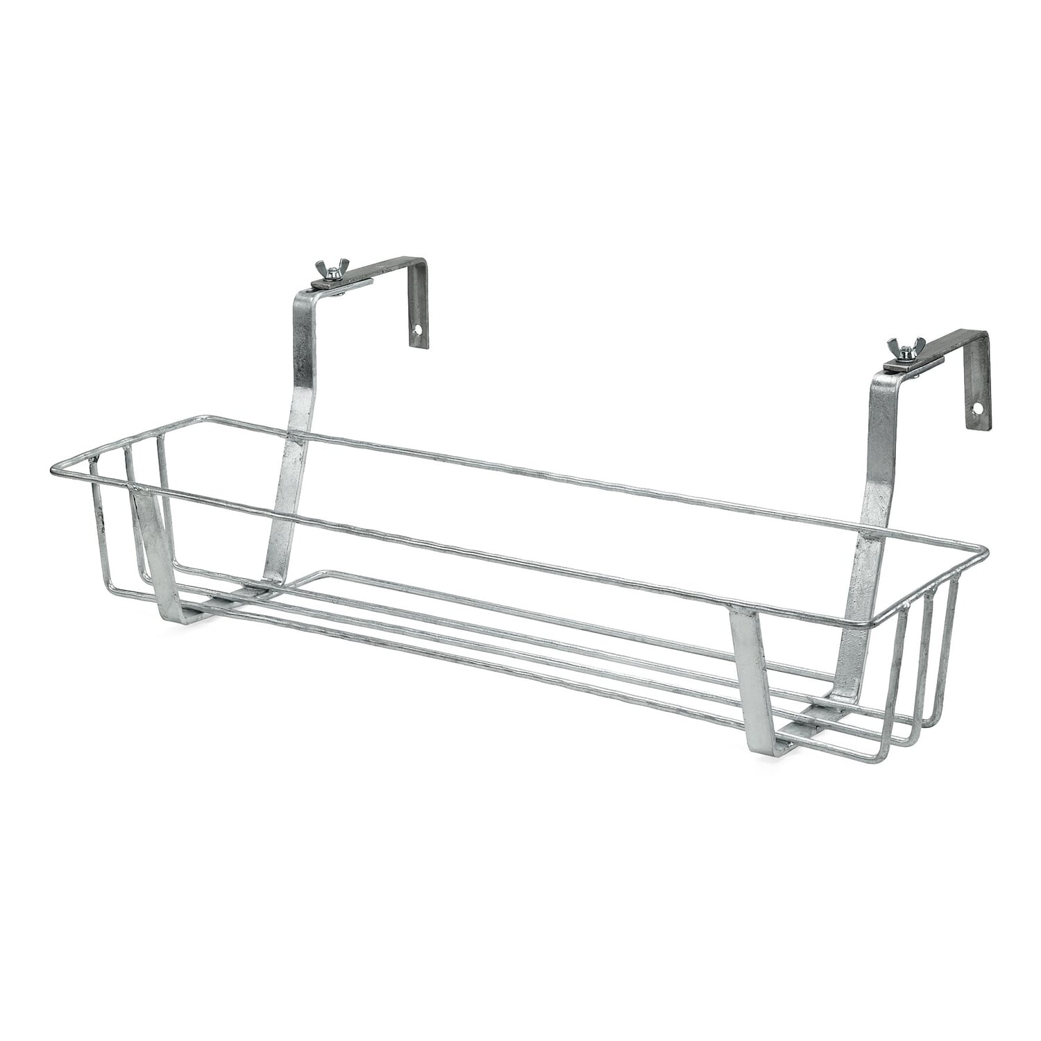 Galvanized steel balcony box basket