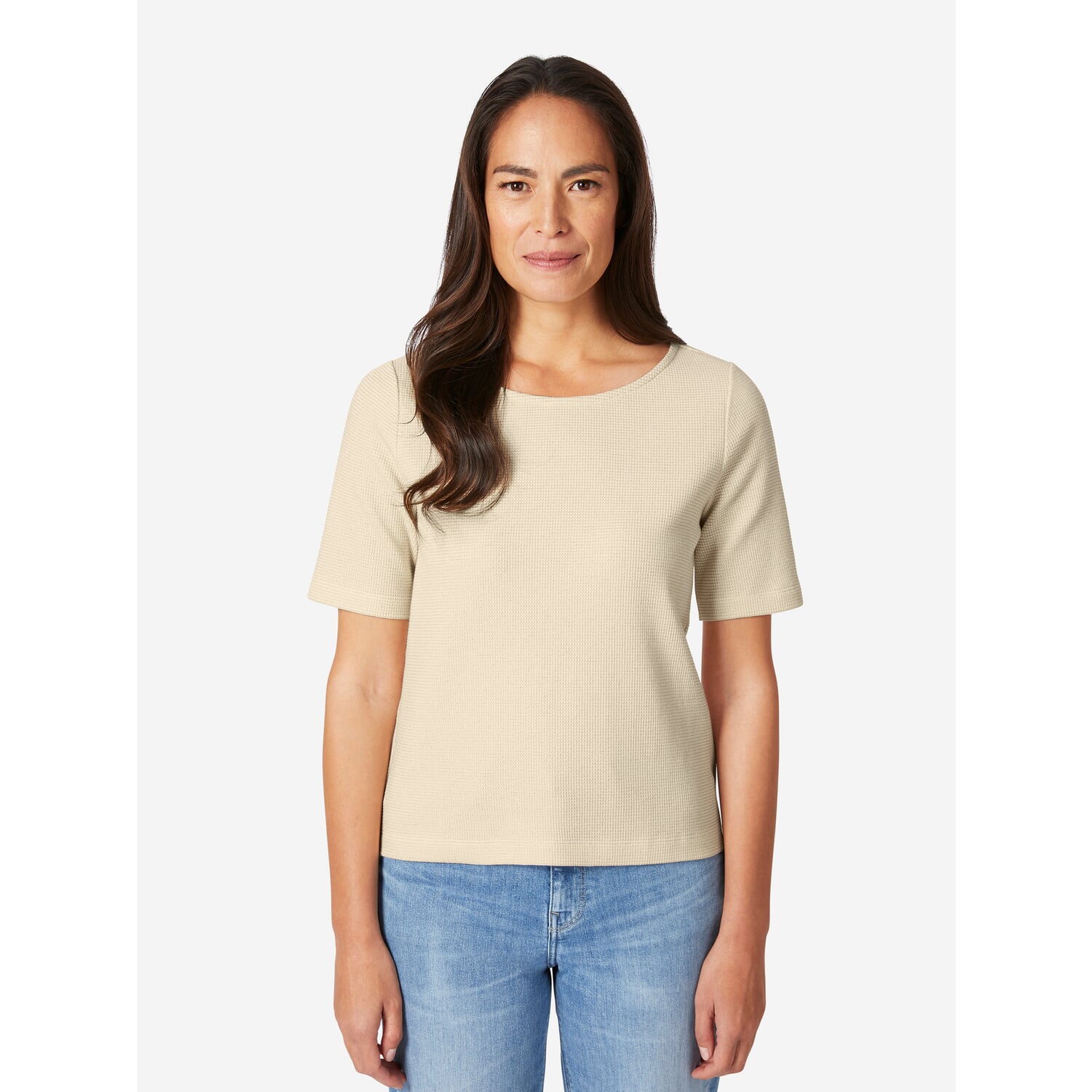 Ladies glitter shirt short sleeve