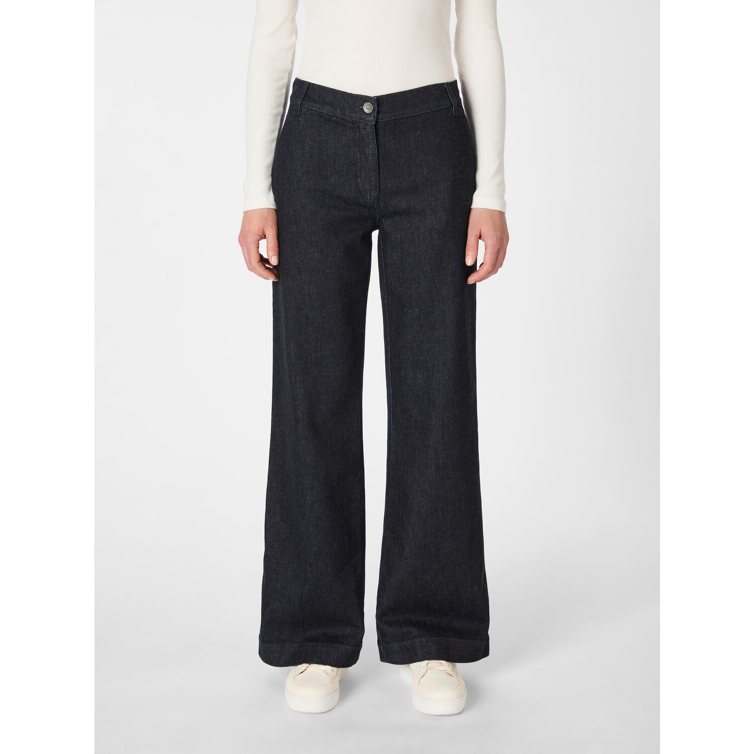 Women's jeans with wool content