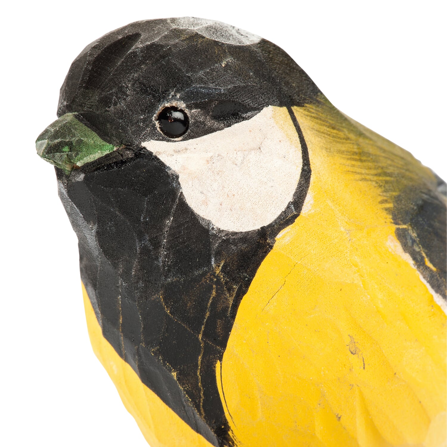 Great tit limewood hand carved