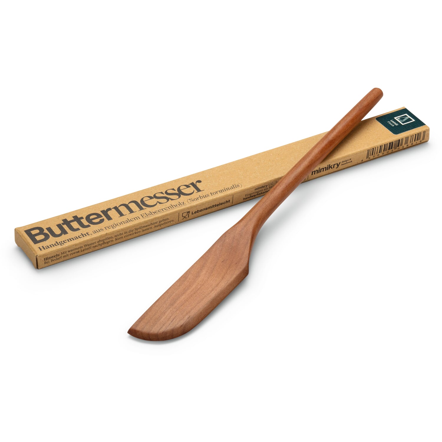 Butter knife wild service tree wood