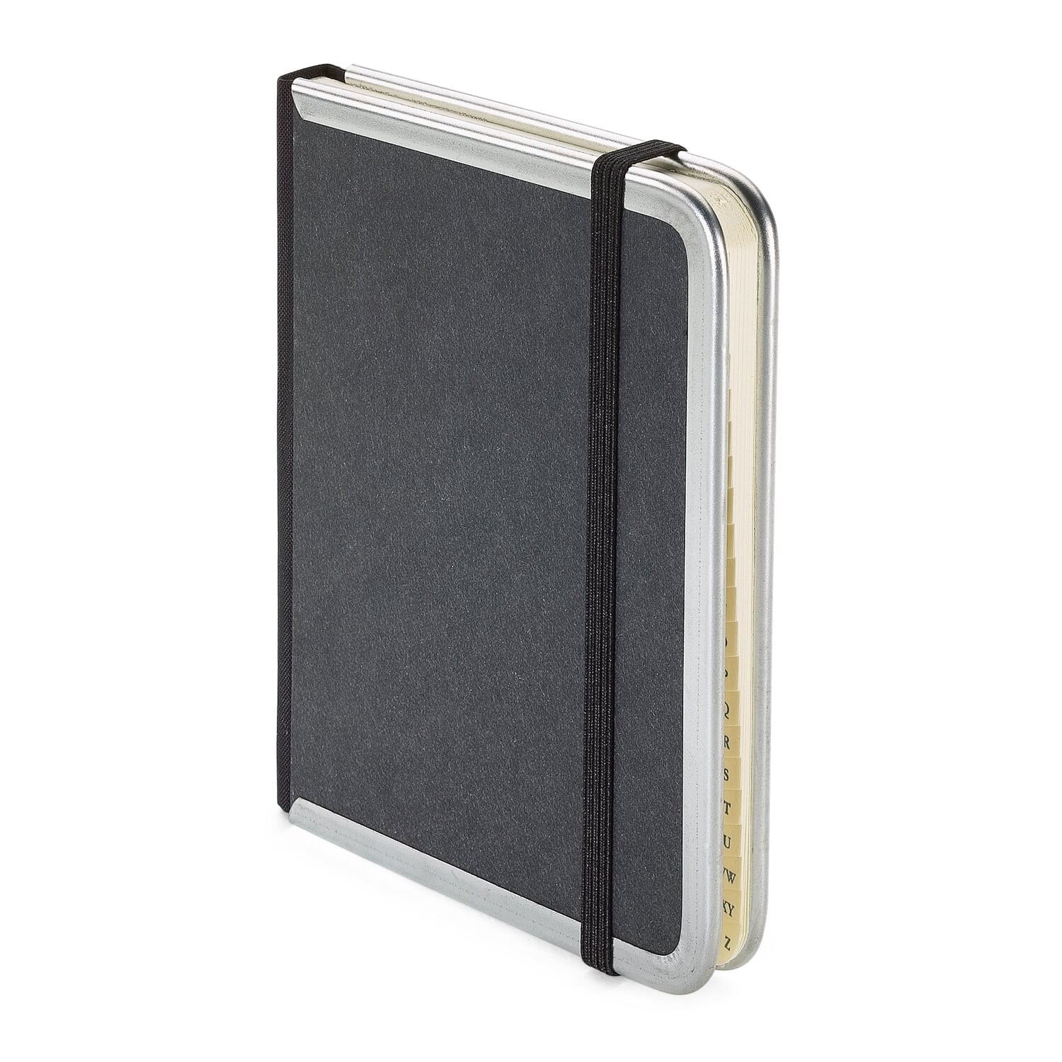 Address book metal edge
