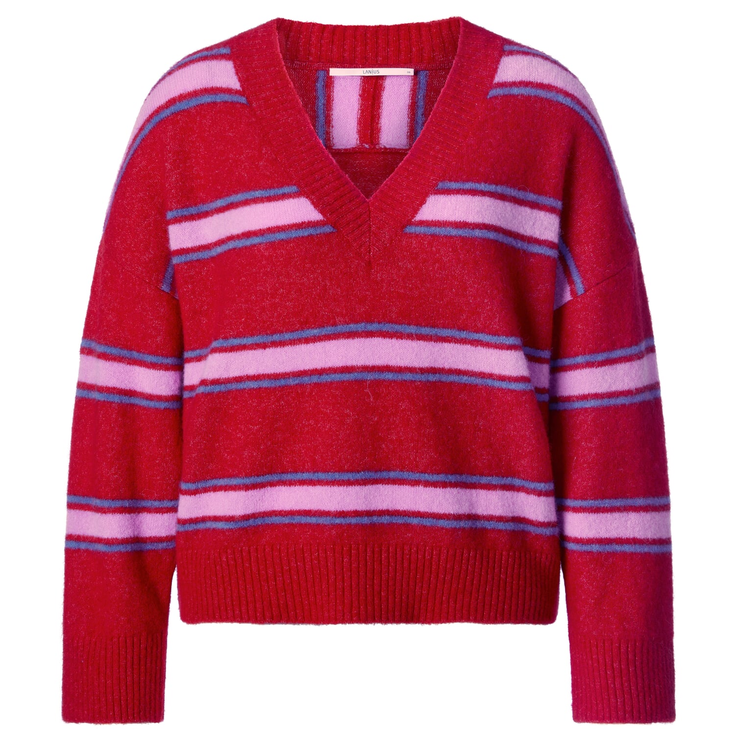 Ladies knit sweater striped