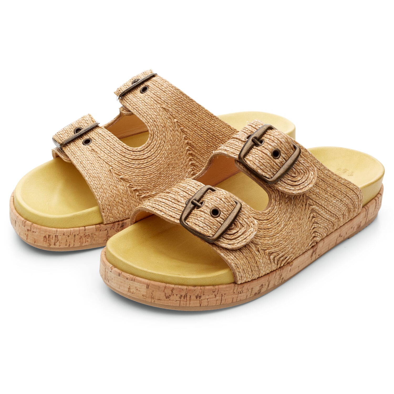 Raffia women's sandal