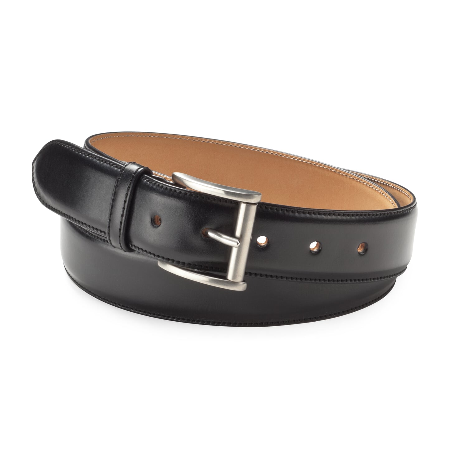 Cowhide leather belt three layers