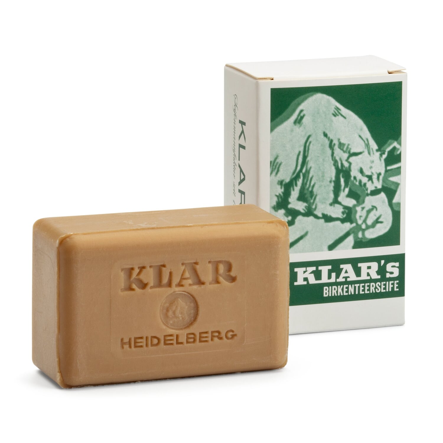 Clear birch tar soap