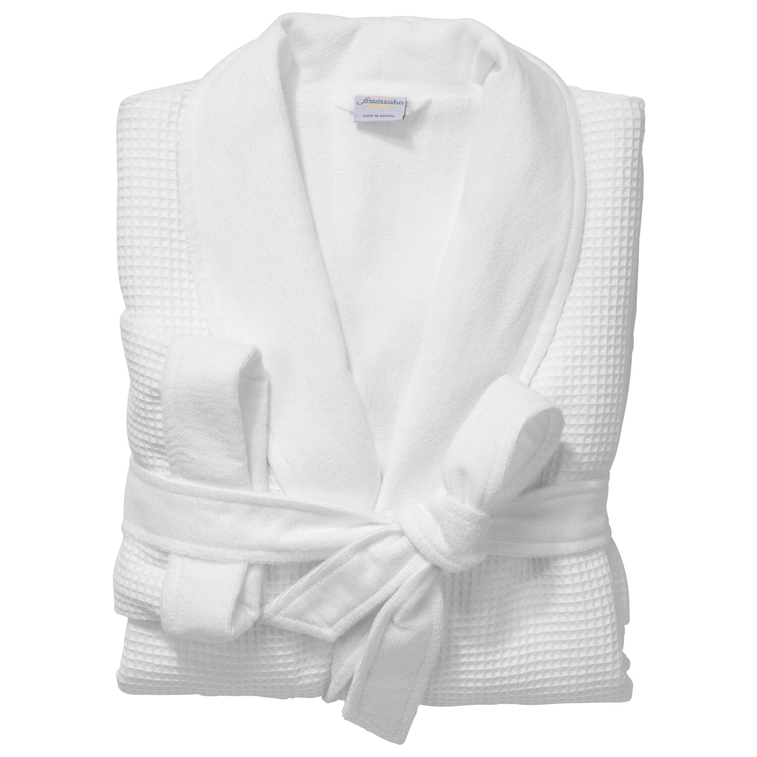 Bathrobe waffle piqu&eacute; and terry unisex