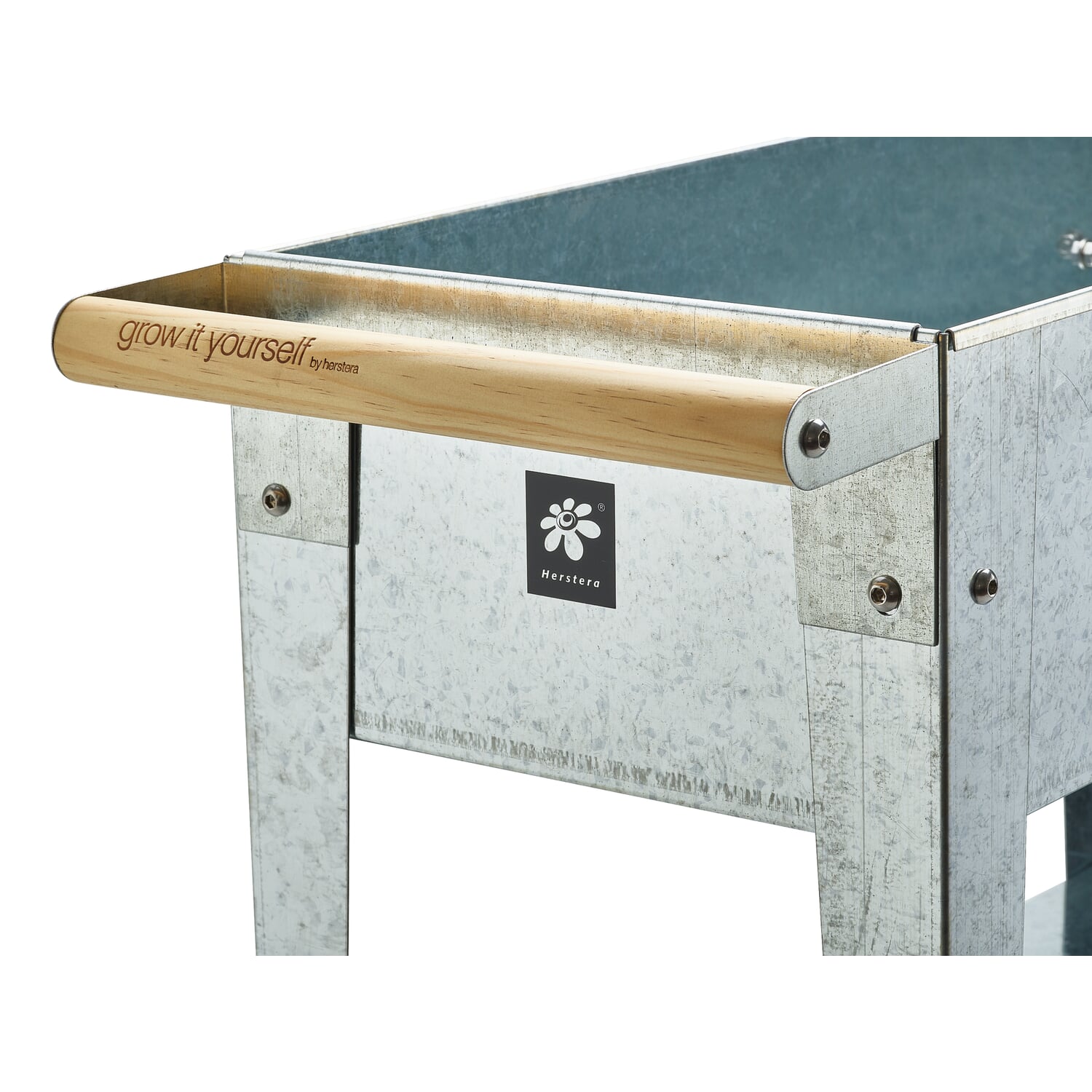 Balcony raised bed galvanized rollable