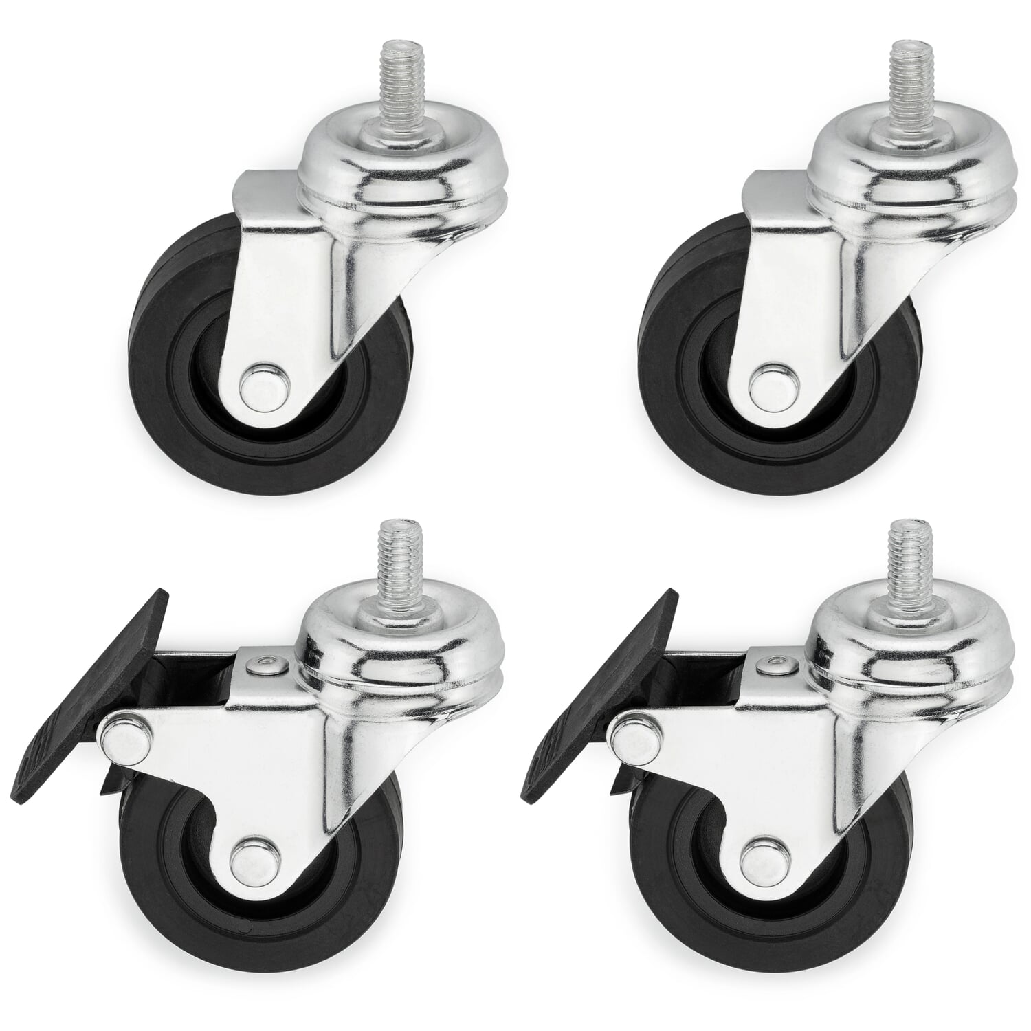 Roller set for hinged drawer containers