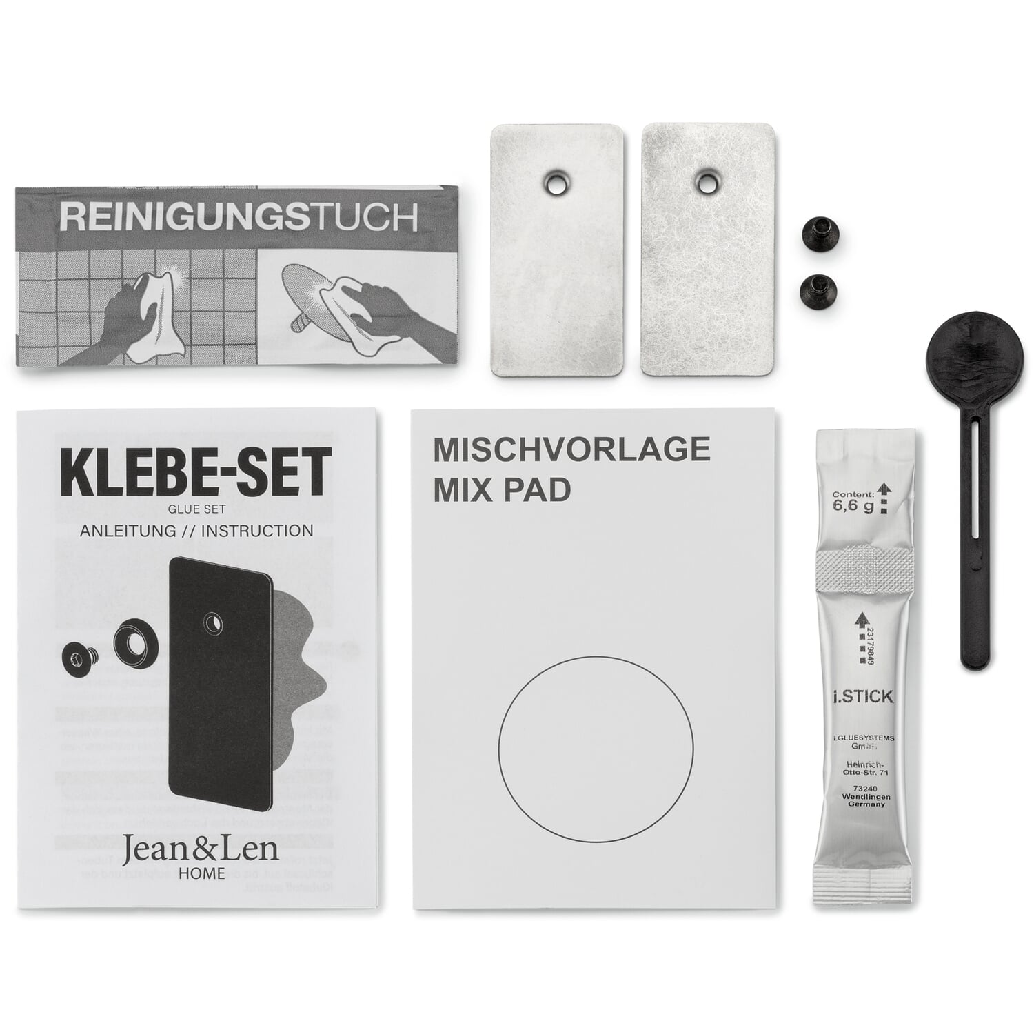 Adhesive set for Len bathroom series