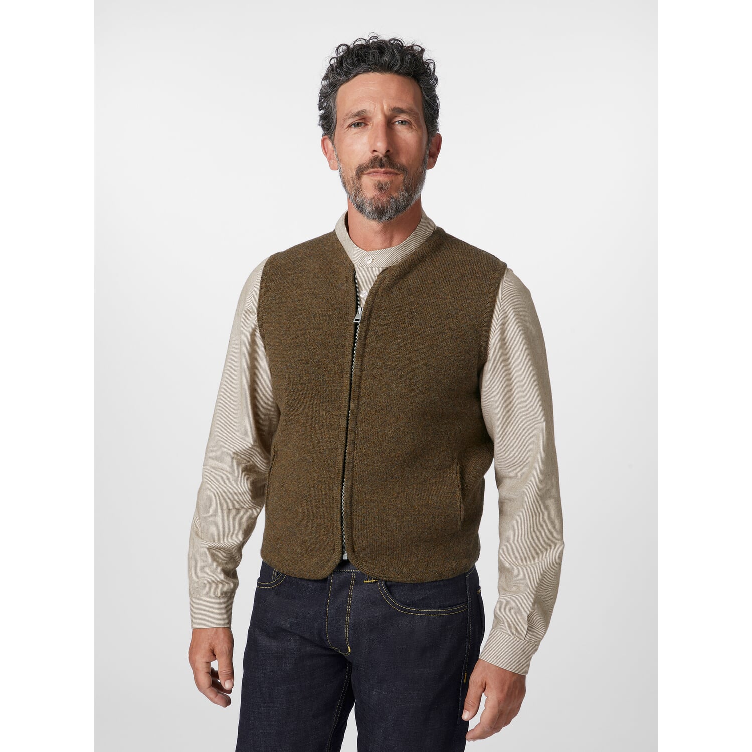 Men knitted vest