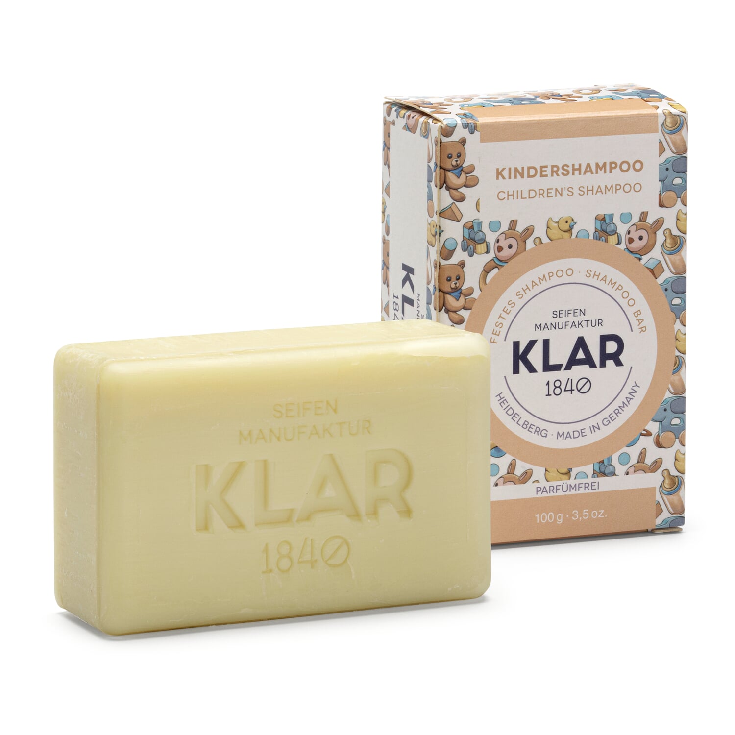 Solid children shampoo fragrance free