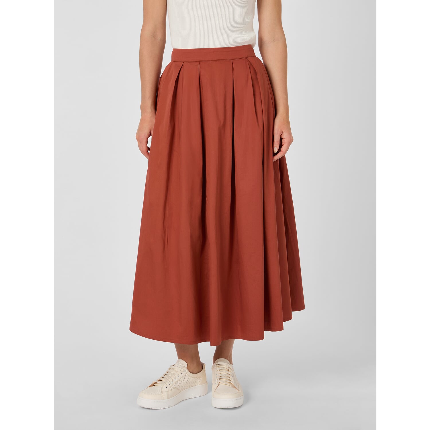 Ladies' skirt cotton satin