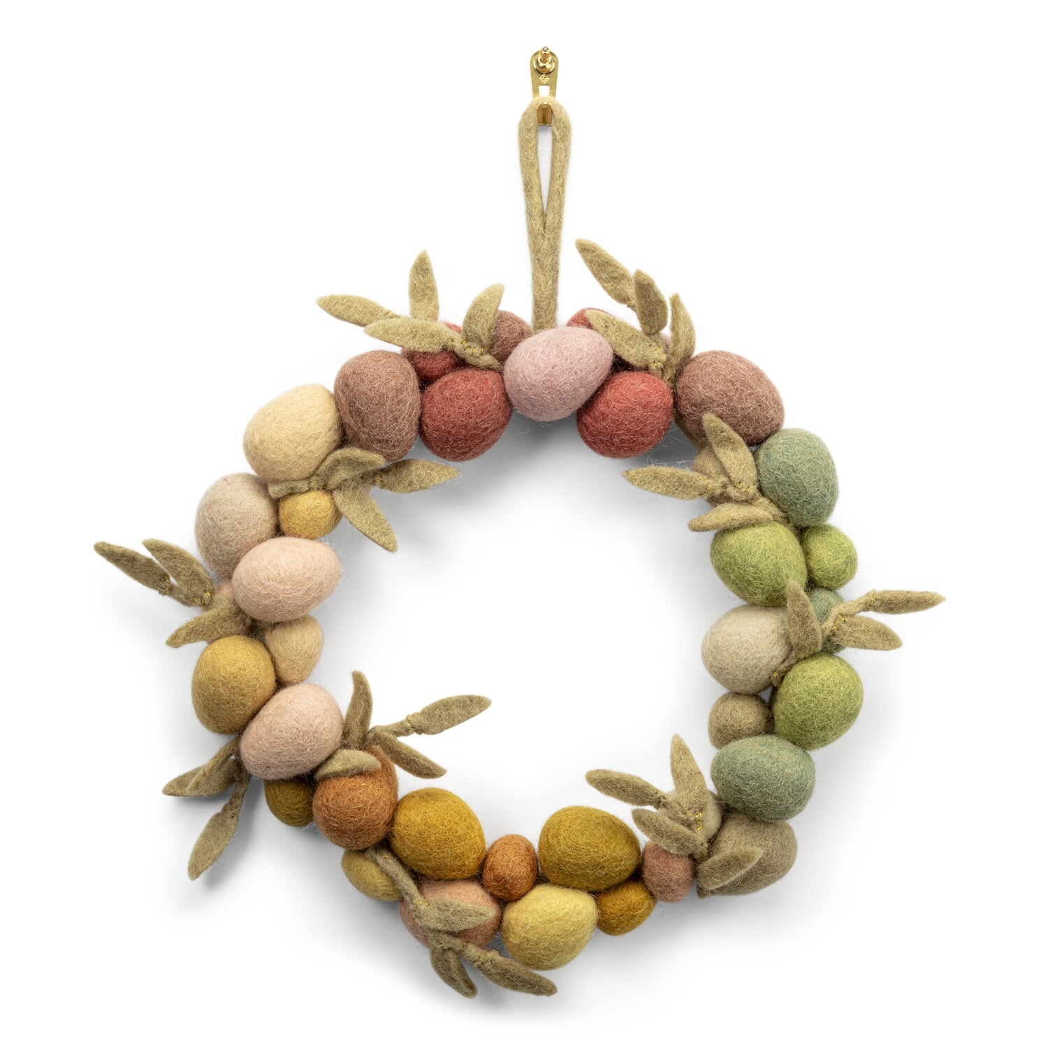 Door wreath Easter felt