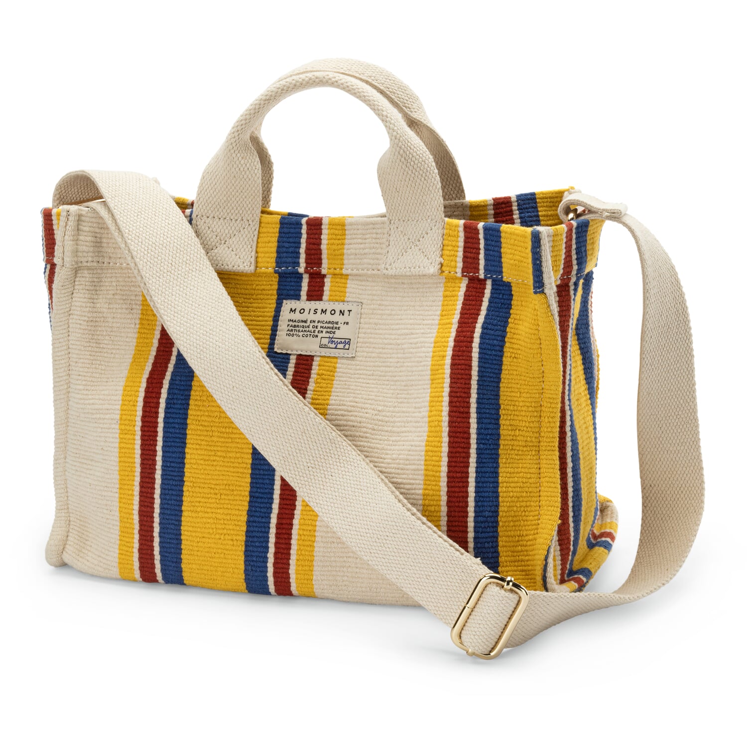 Ladies' handbag N&deg; 45 striped, natural yellow