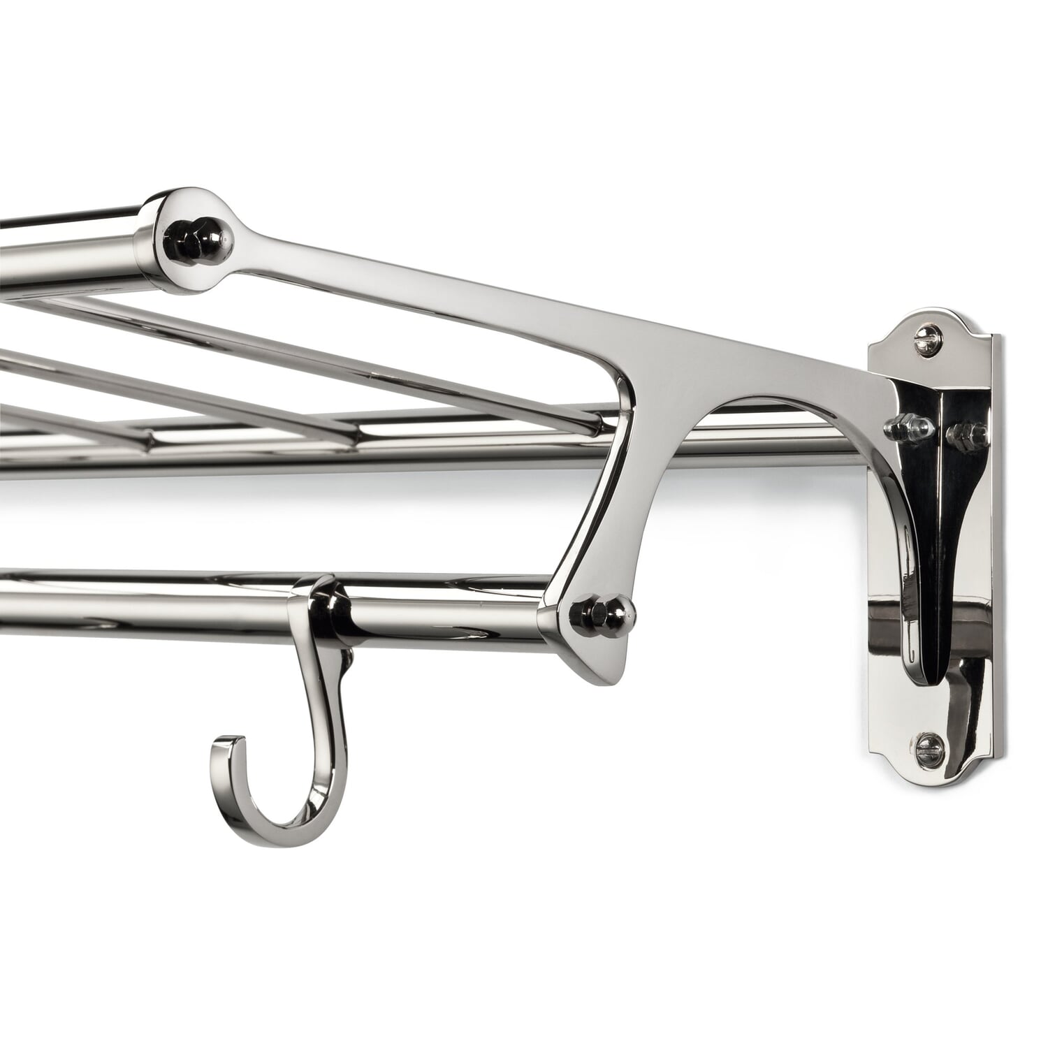 Hallway coat rack brass