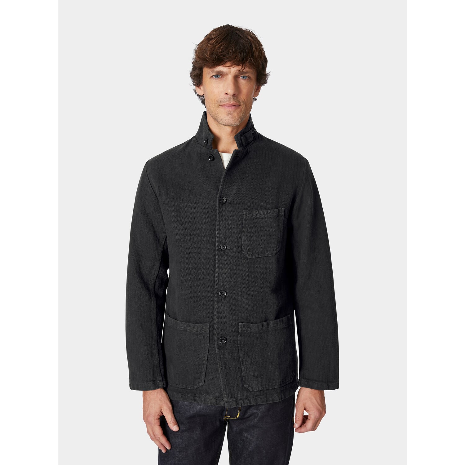 Men jacket cotton and linen