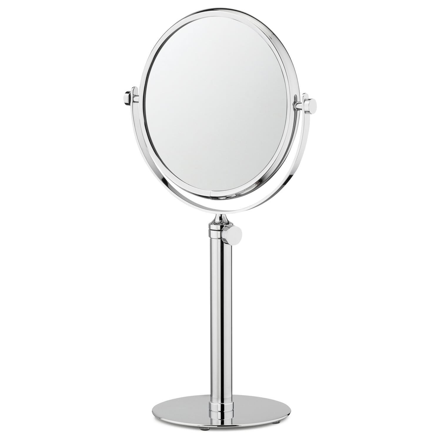 Cosmetic mirror chrome plated brass