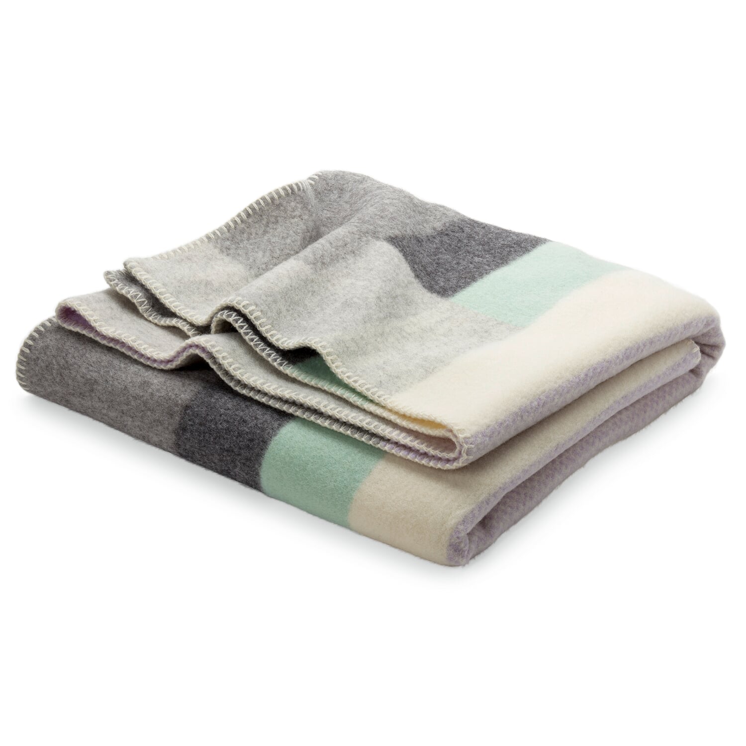 Lambswool blanket Bauhaus style