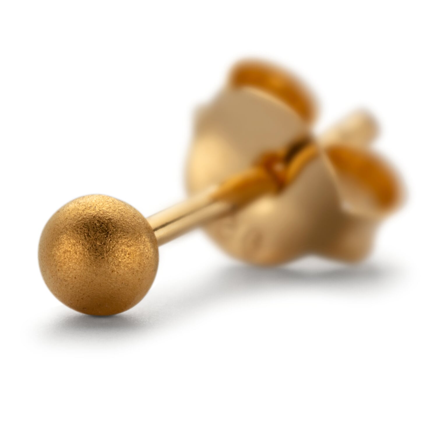 Stud earrings satin ball