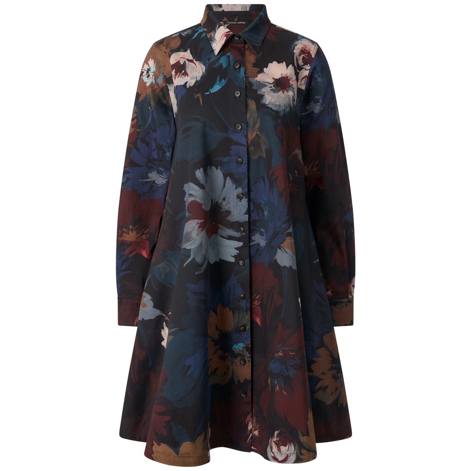 Ladies dress buttoned