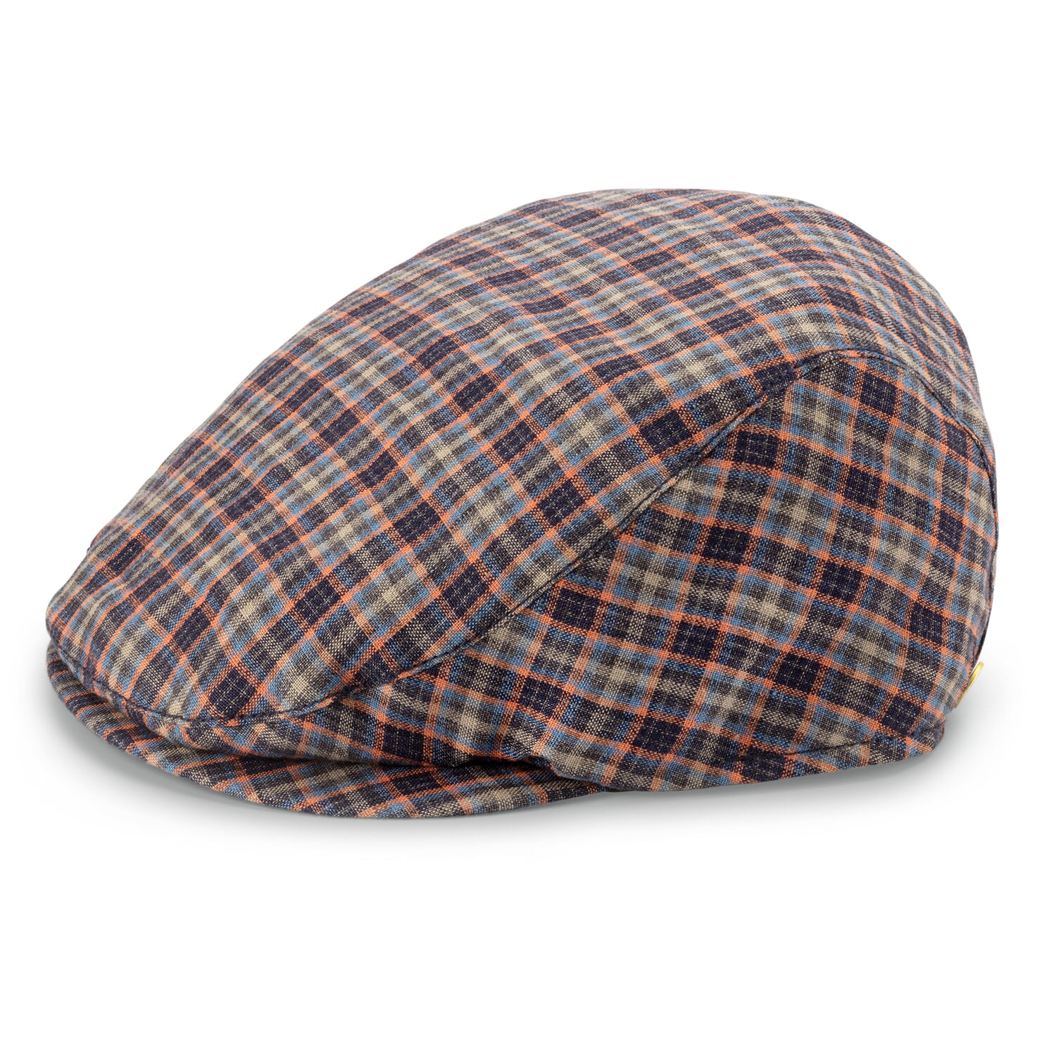 Men's plaid canvas cap