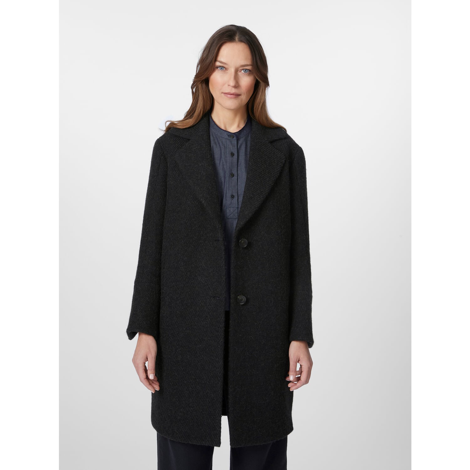 Ladies coat lapel collar