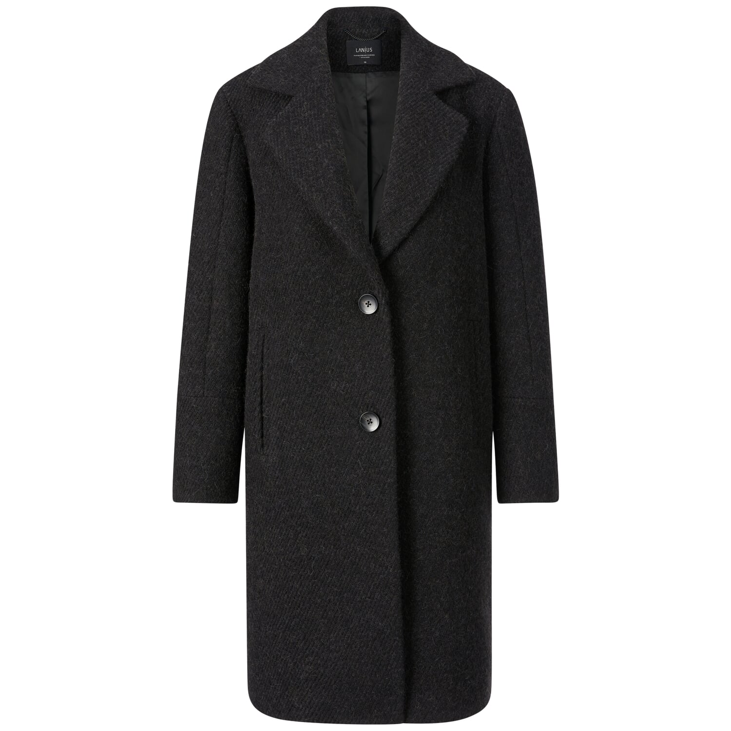 Ladies coat lapel collar