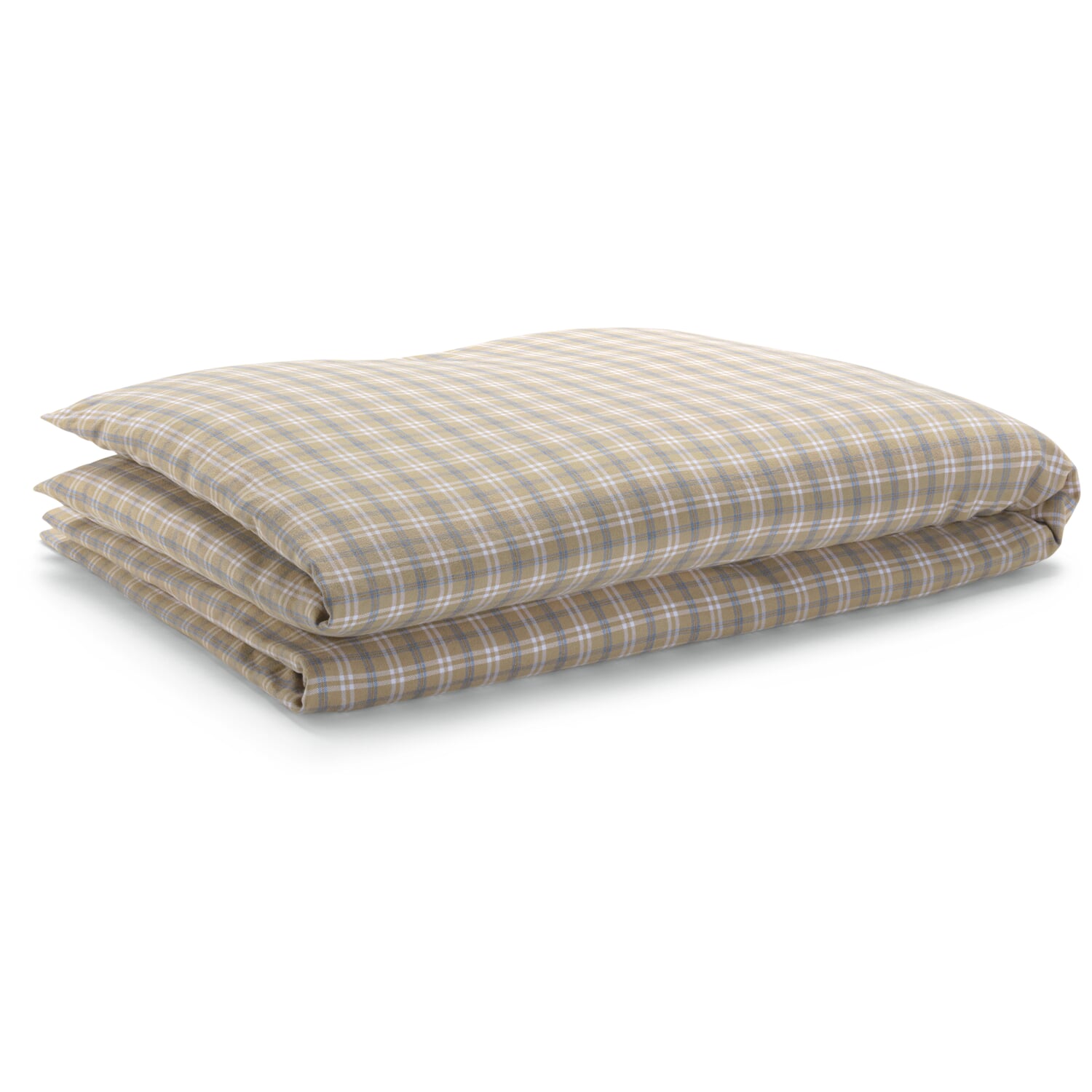 Comforter cover flannel plaid