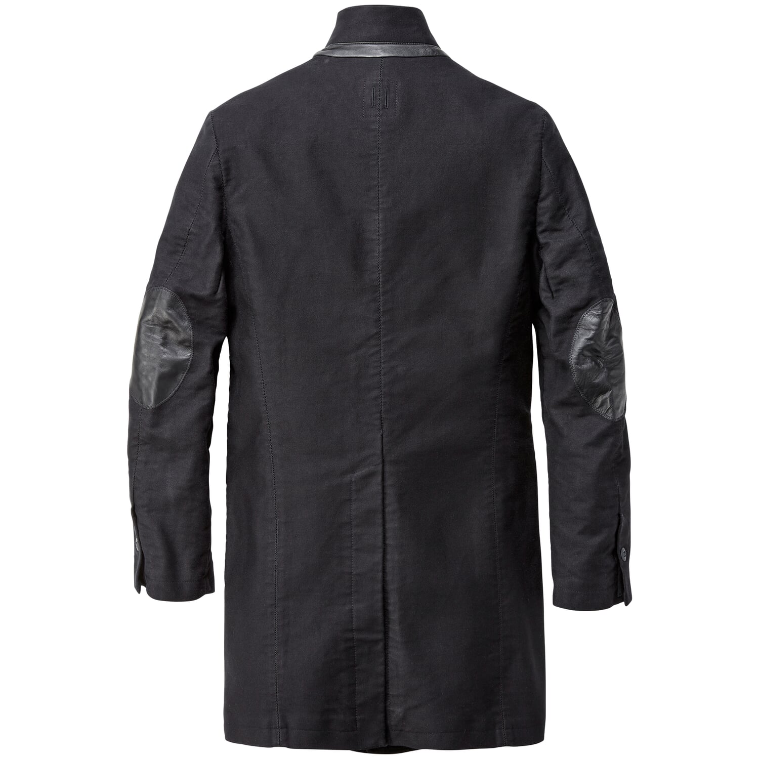 Men coat twisted double pilot