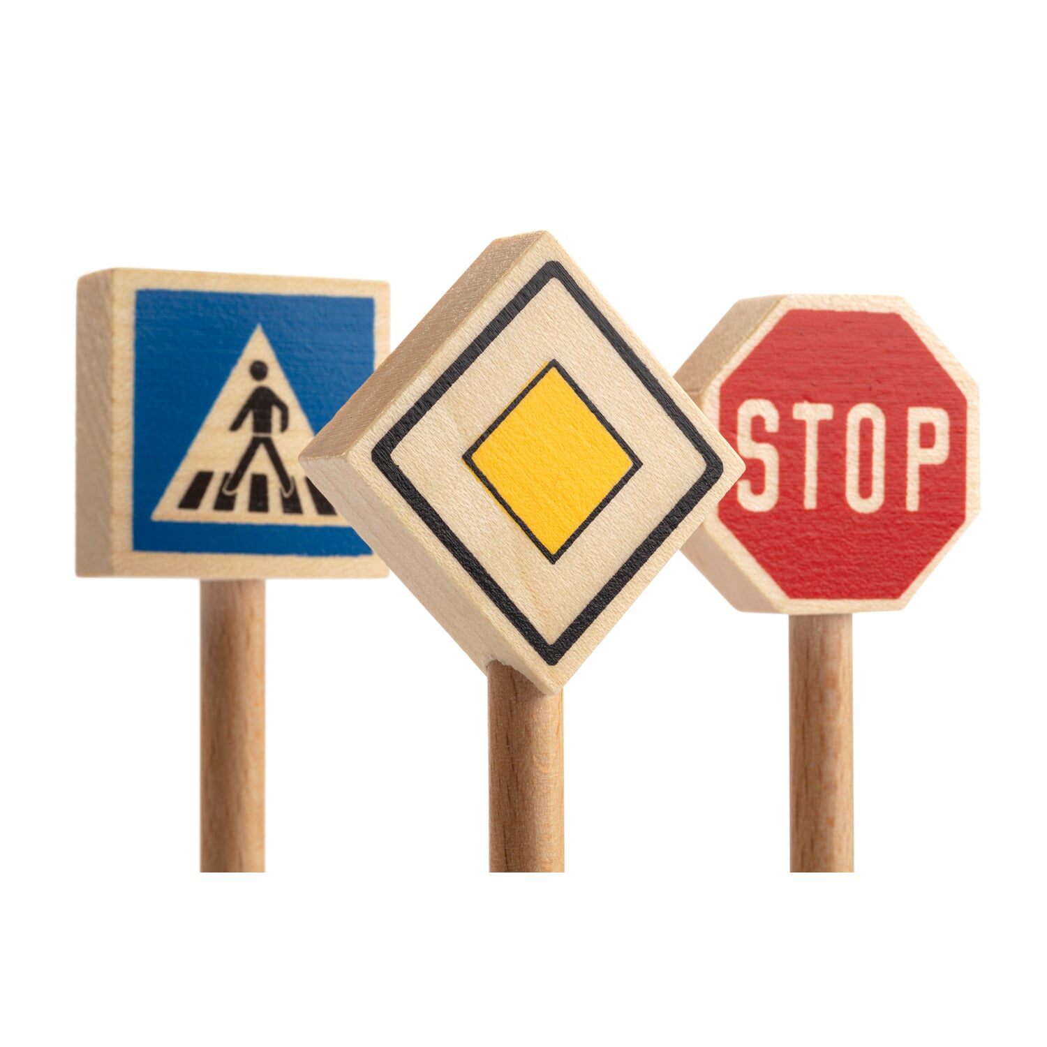 Set of traffic signs