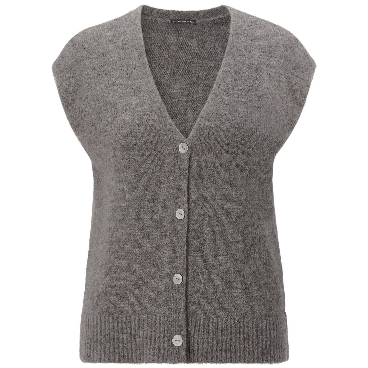 Ladies knitted vest alpaca
