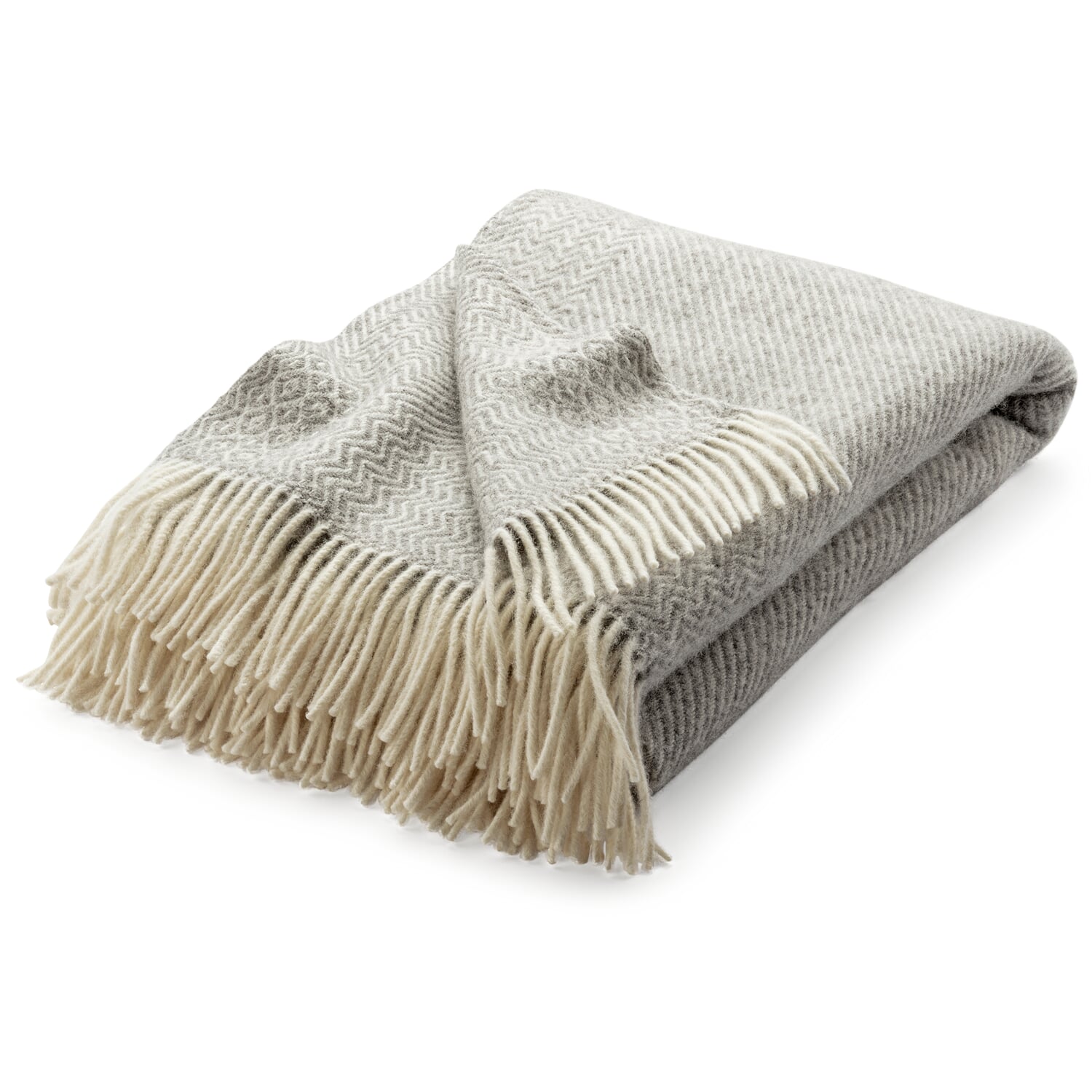 Lamb wool blanket zigzag stripe Kattefot