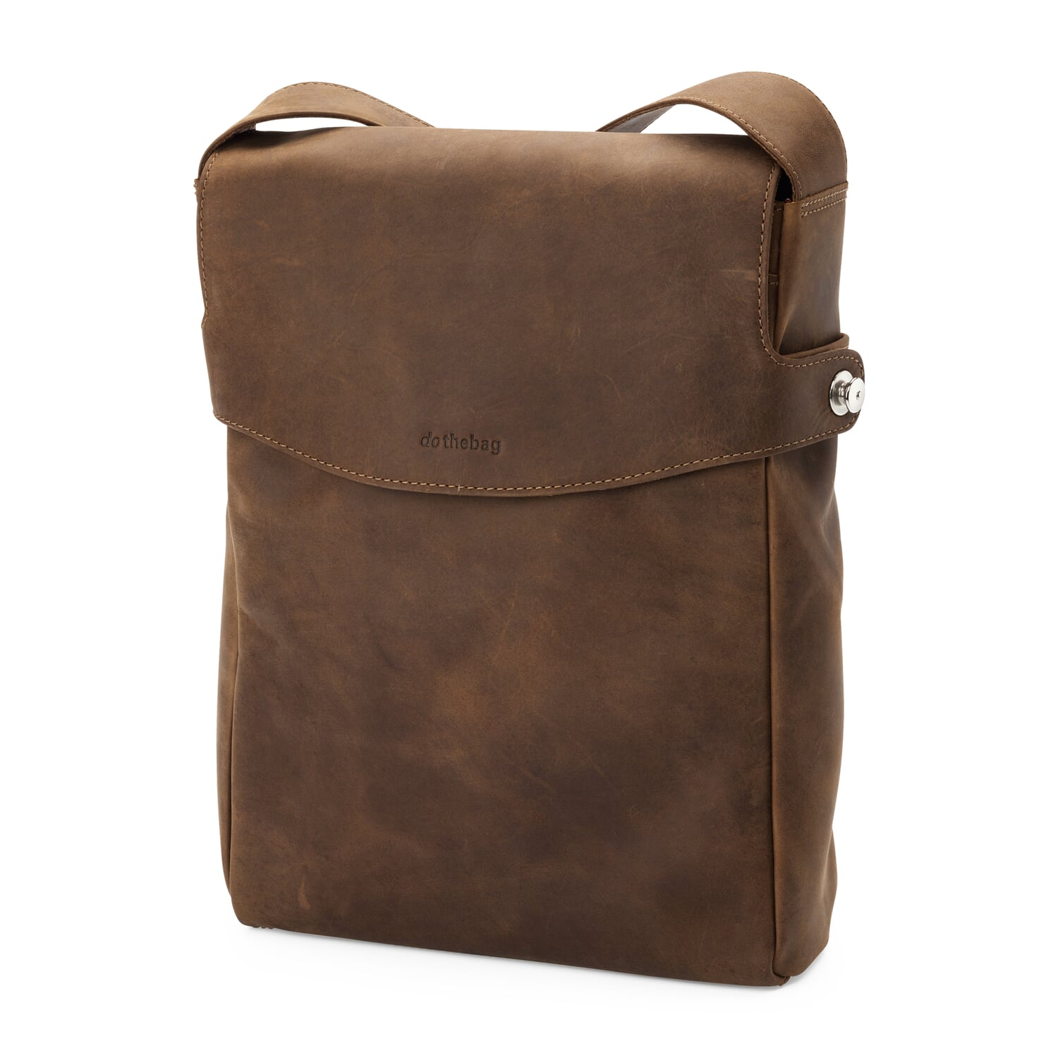 Leather bag messenger