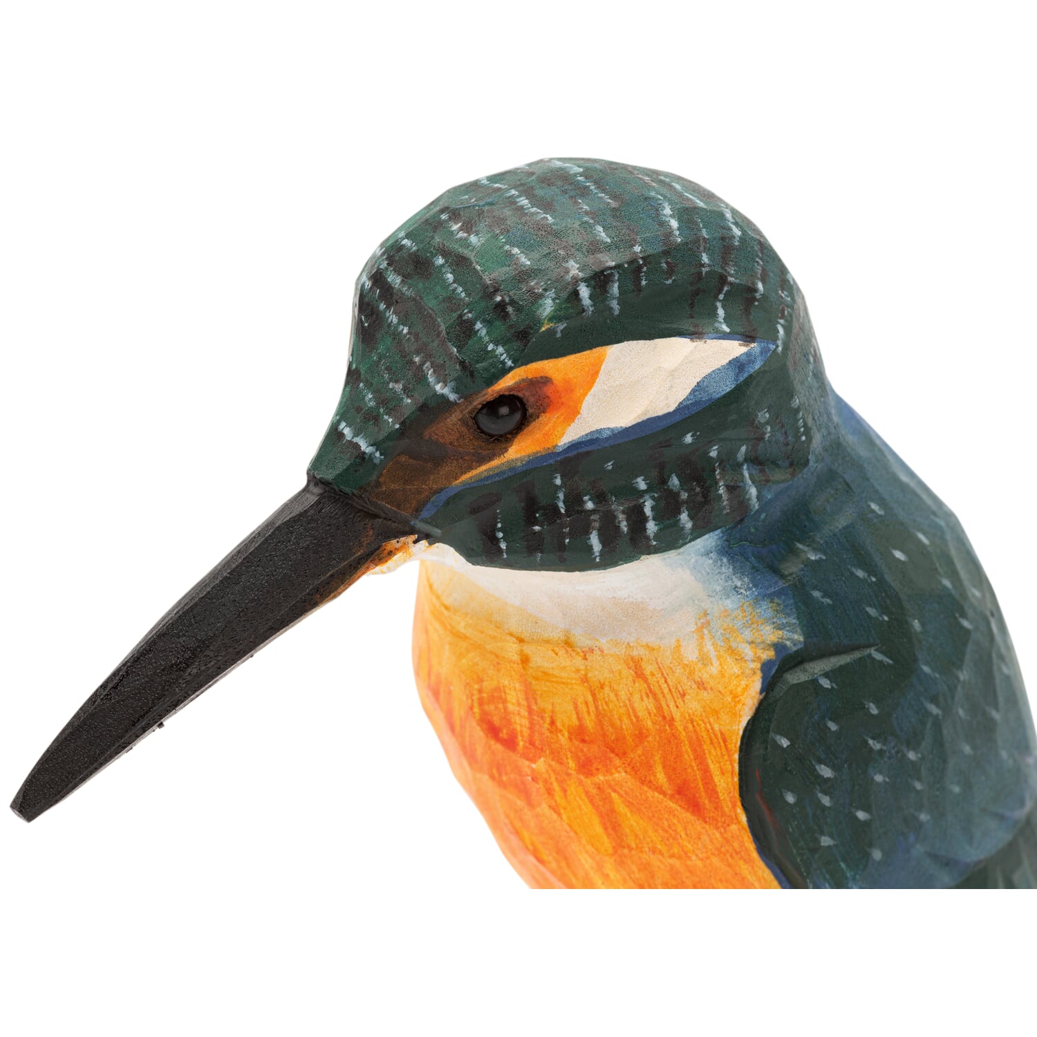 Kingfisher hand-carved in lime wood