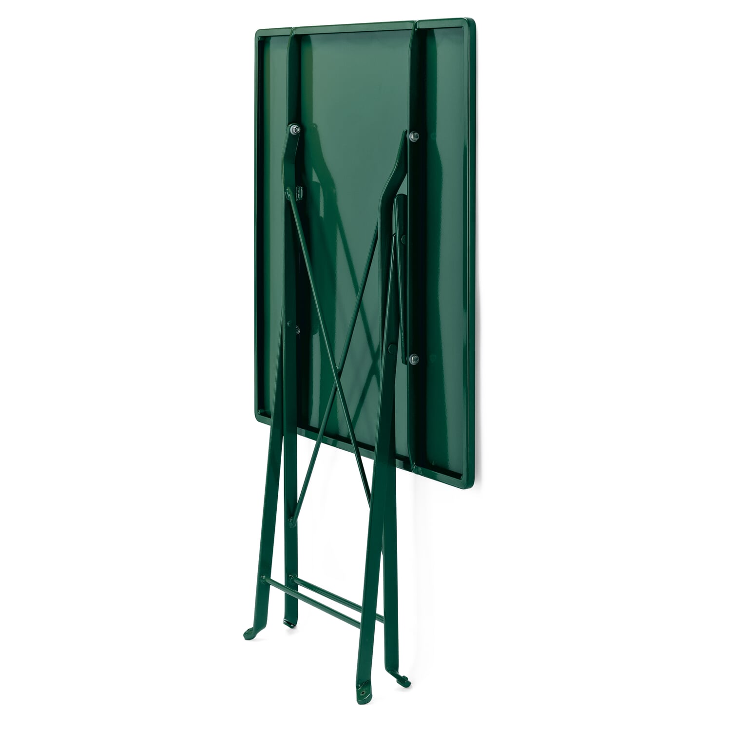 Folding balcony table steel square