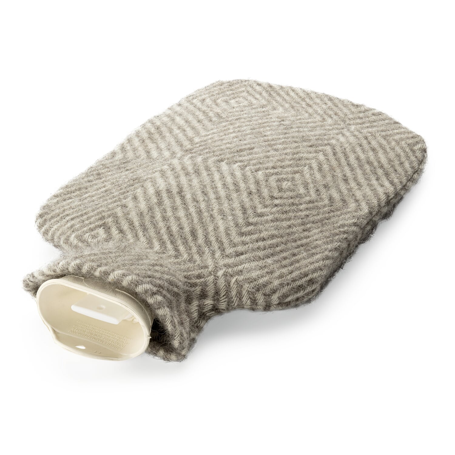 Hot water bottle cover diamond pattern