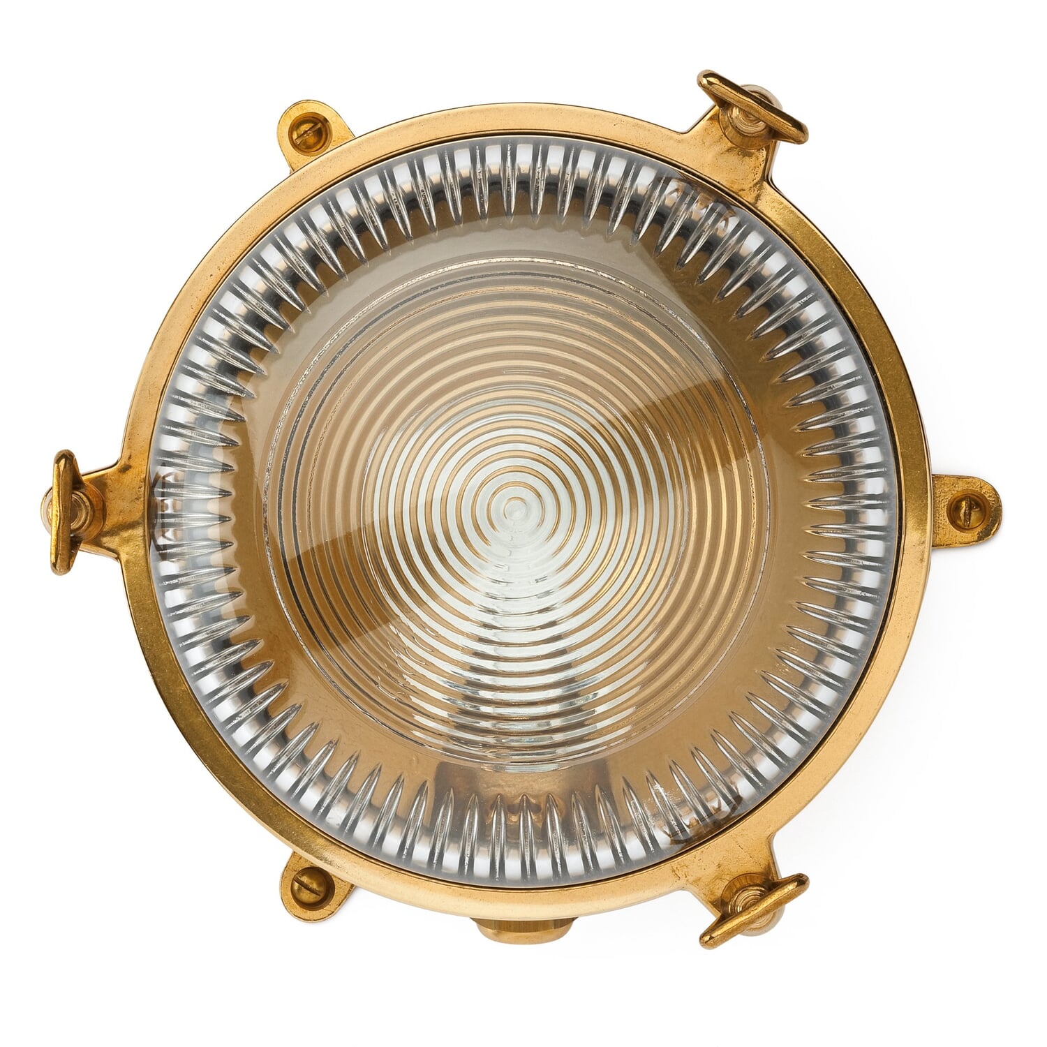 Wall and ceiling lamp brass casting round
