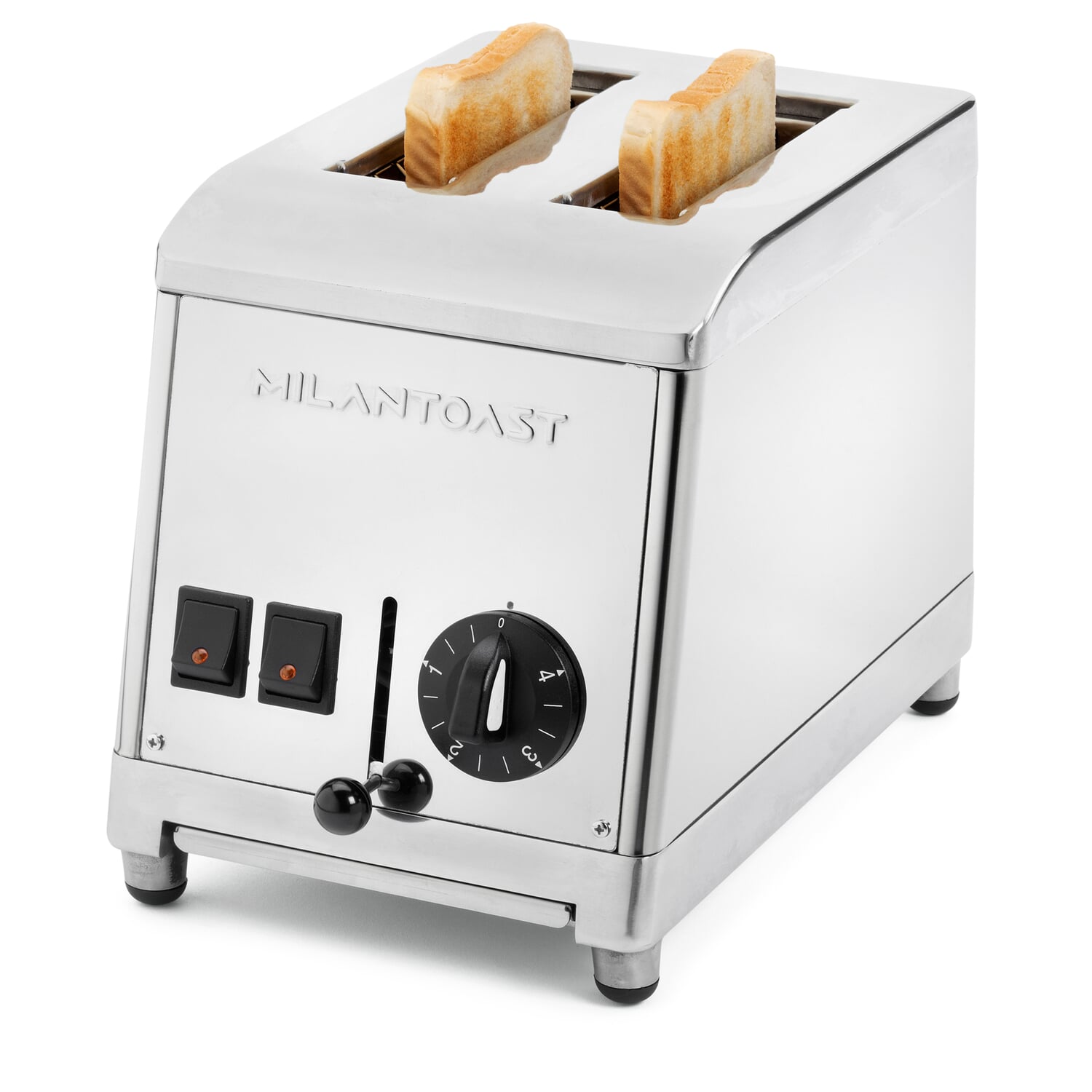 Double-slot toaster stainless steel