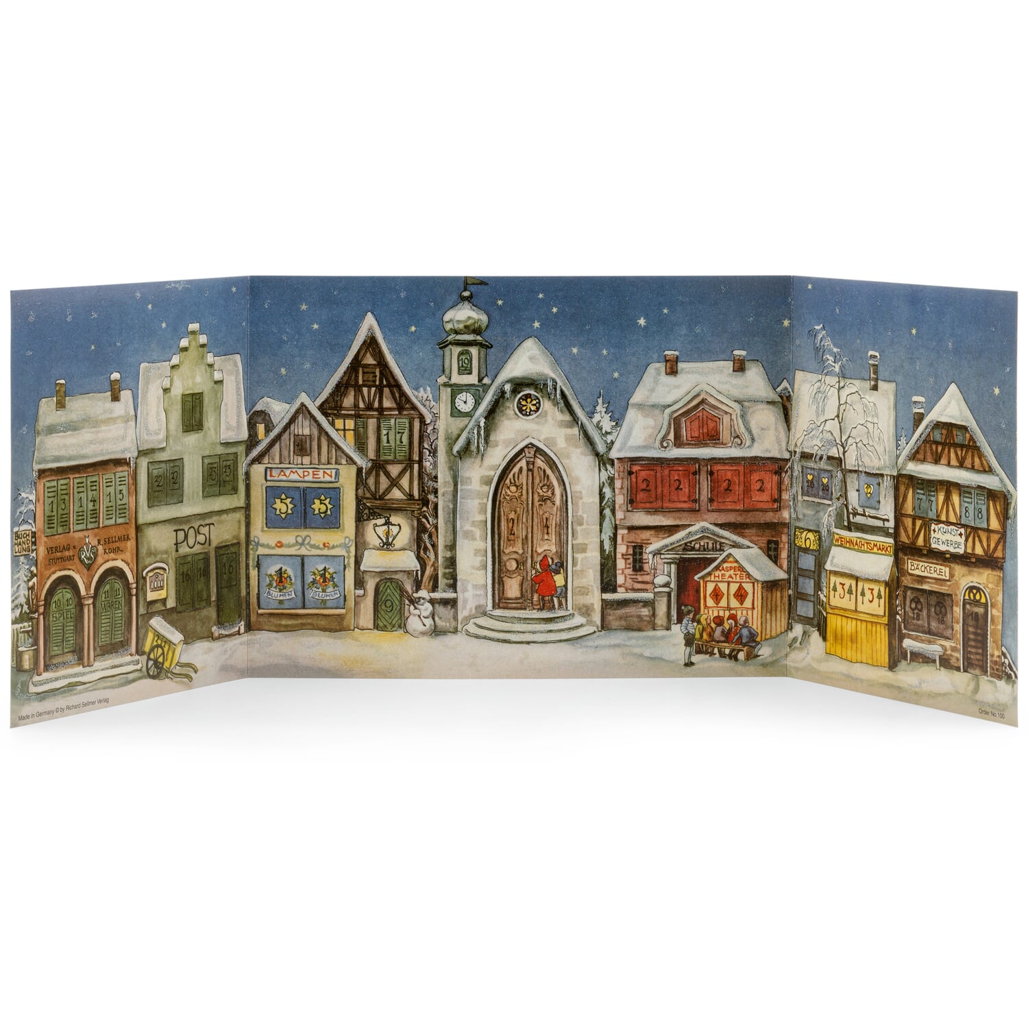 Advent calendar The small town from 1946