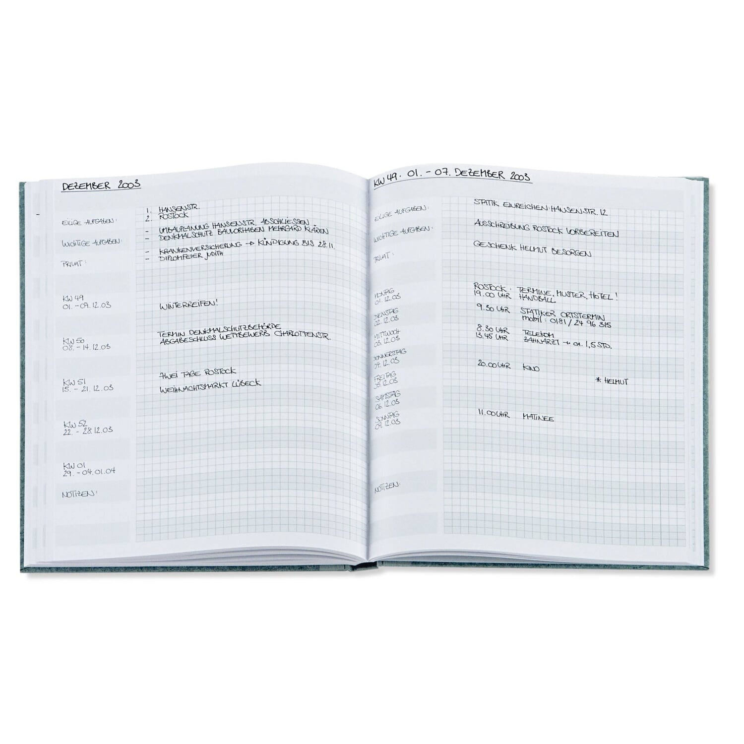 Protocol book elephant skin DIN A4