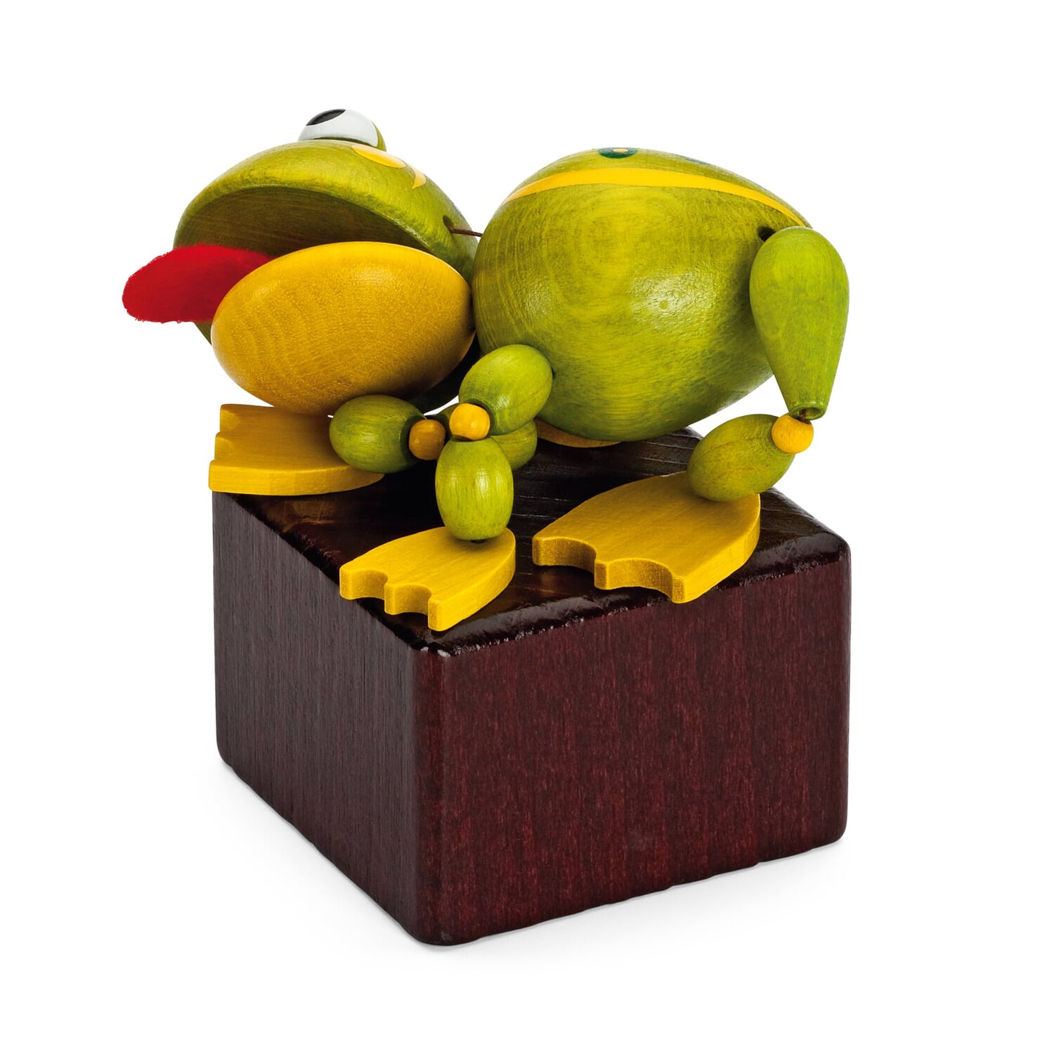 Spinning figure frog