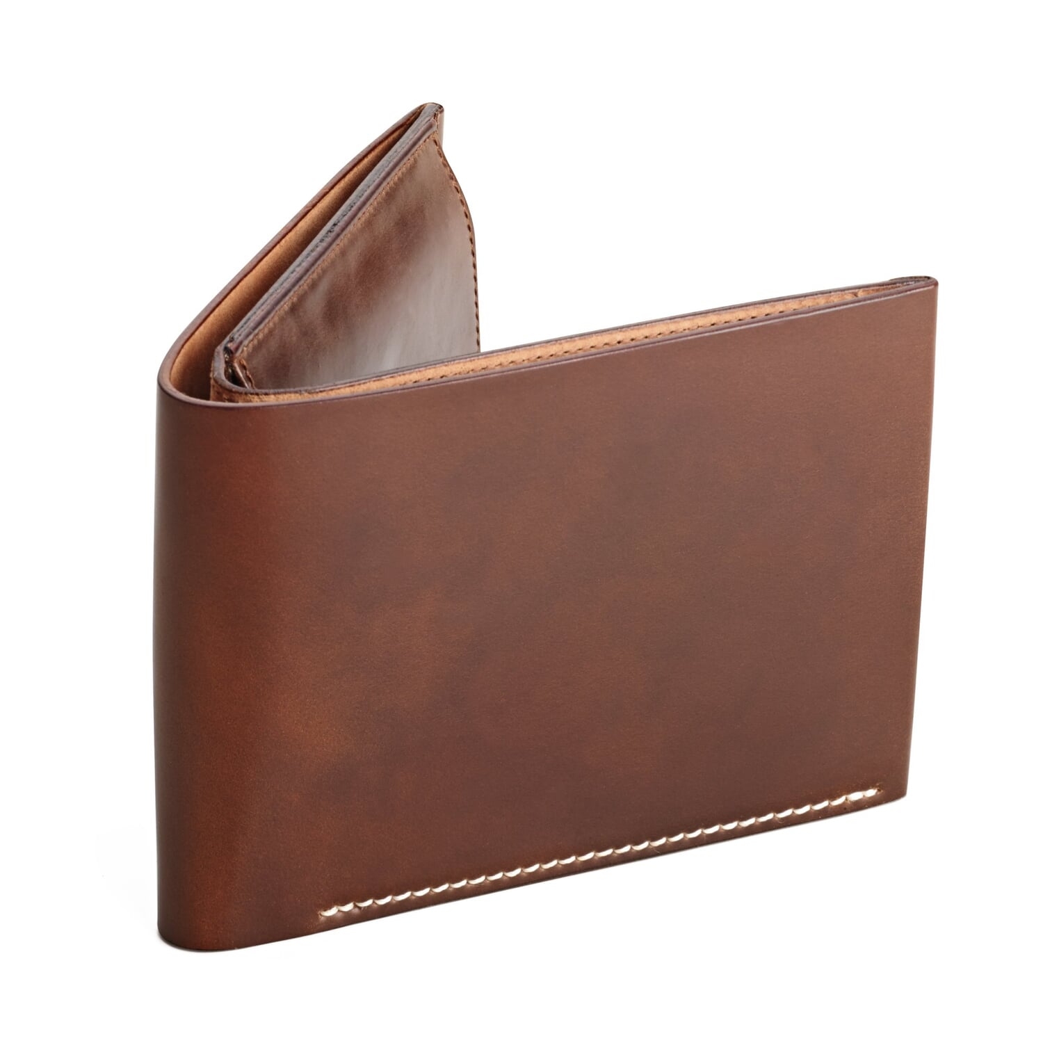 Mens wallet cordovan coin pocket