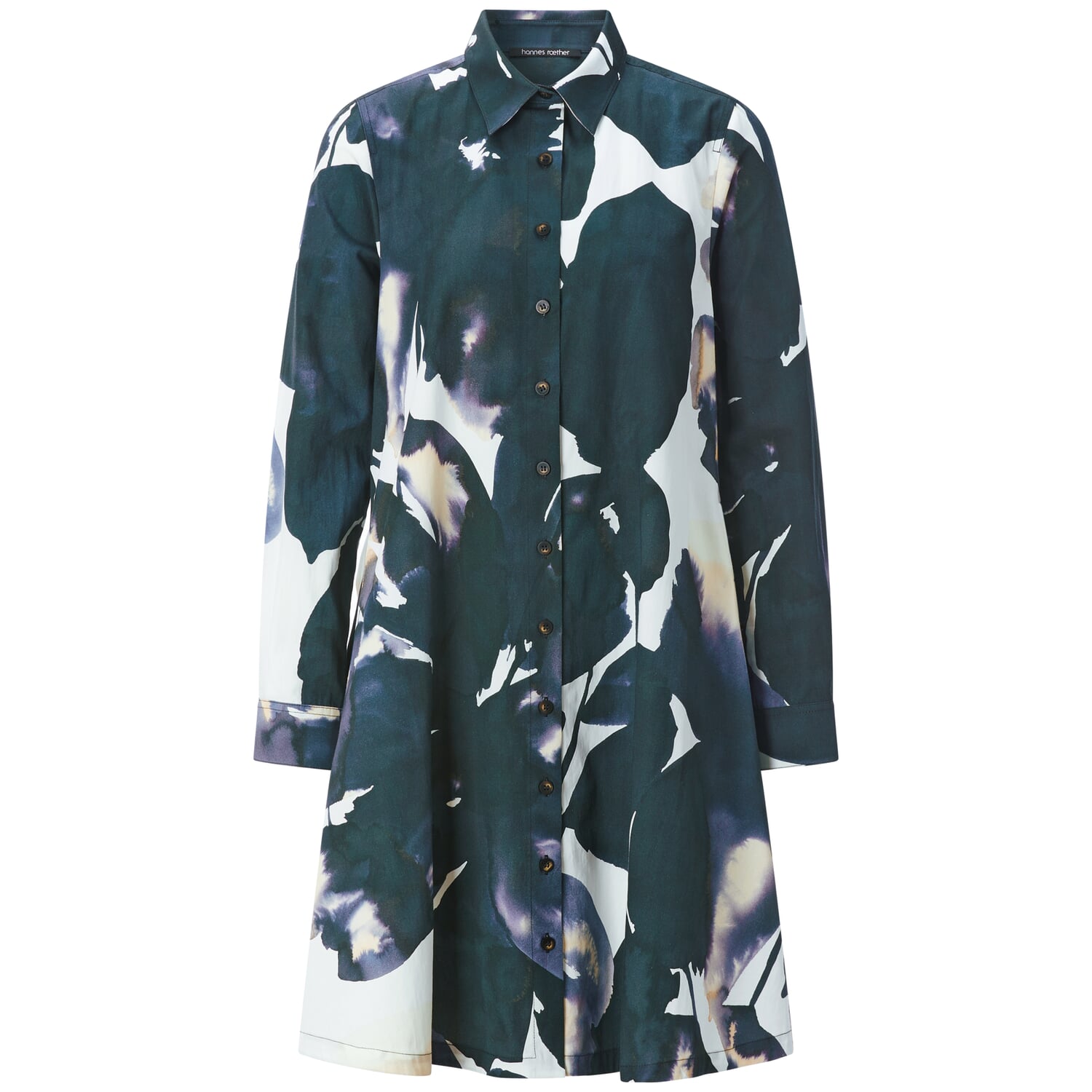 Ladies' buttoned dress, multicolor