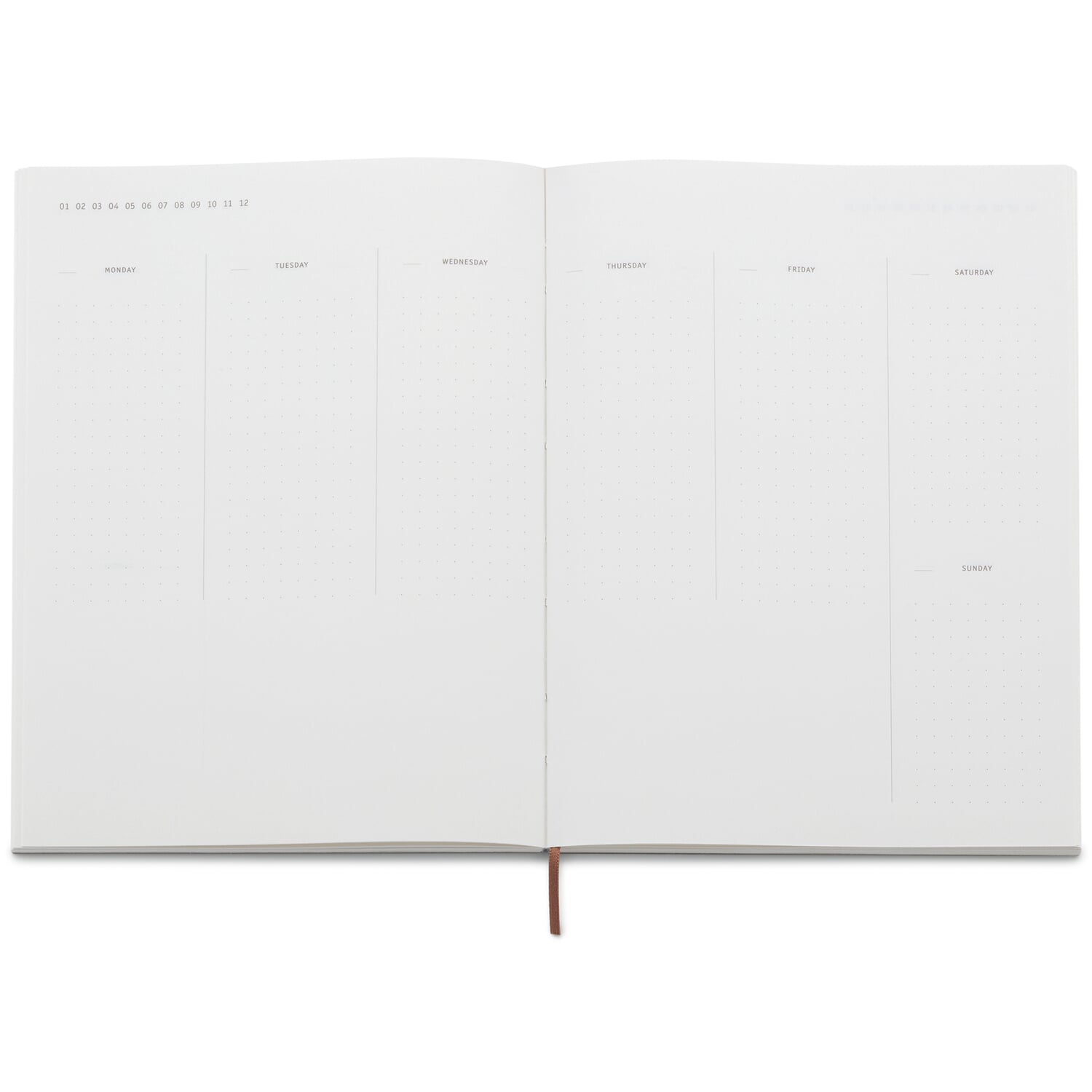 Half-linen weekly planner