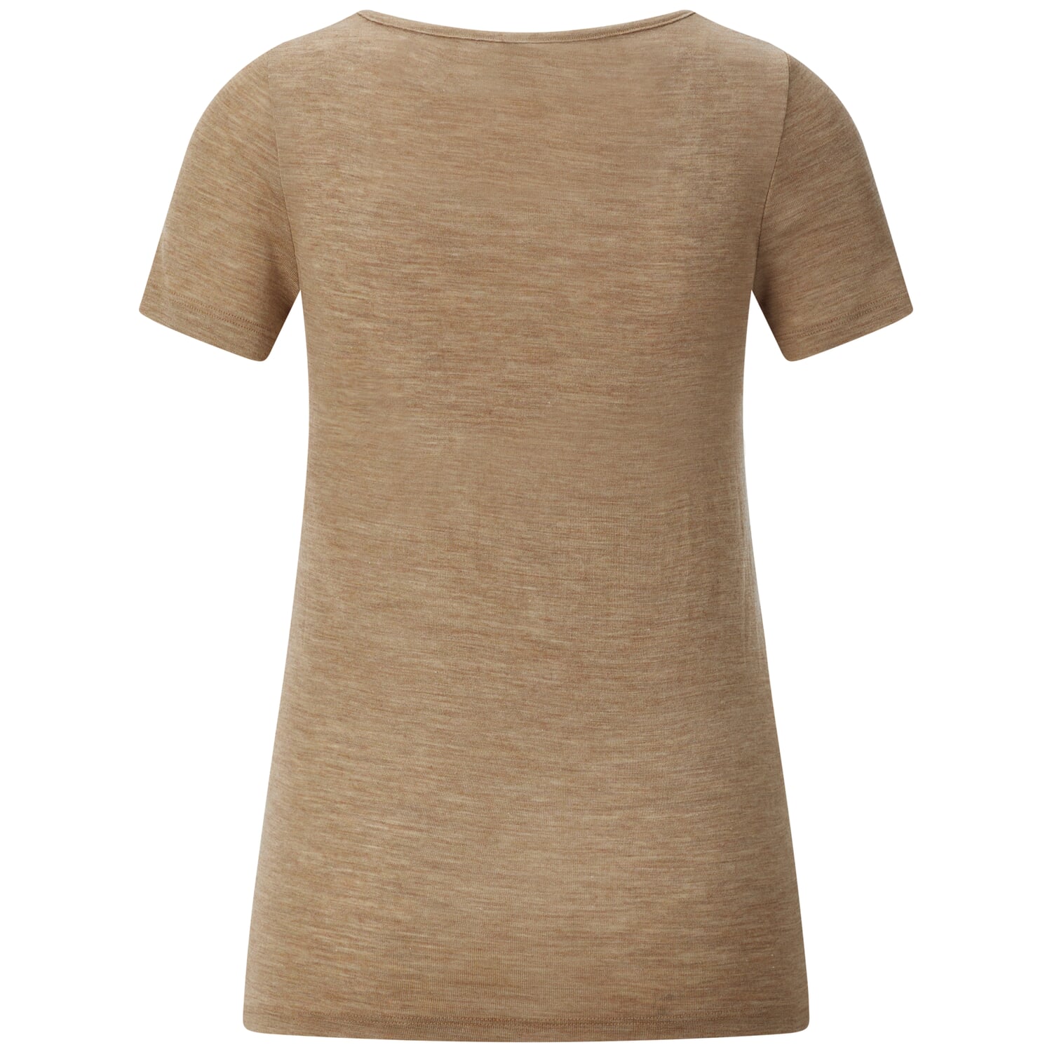 Ladies' short-sleeved shirt wool-silk